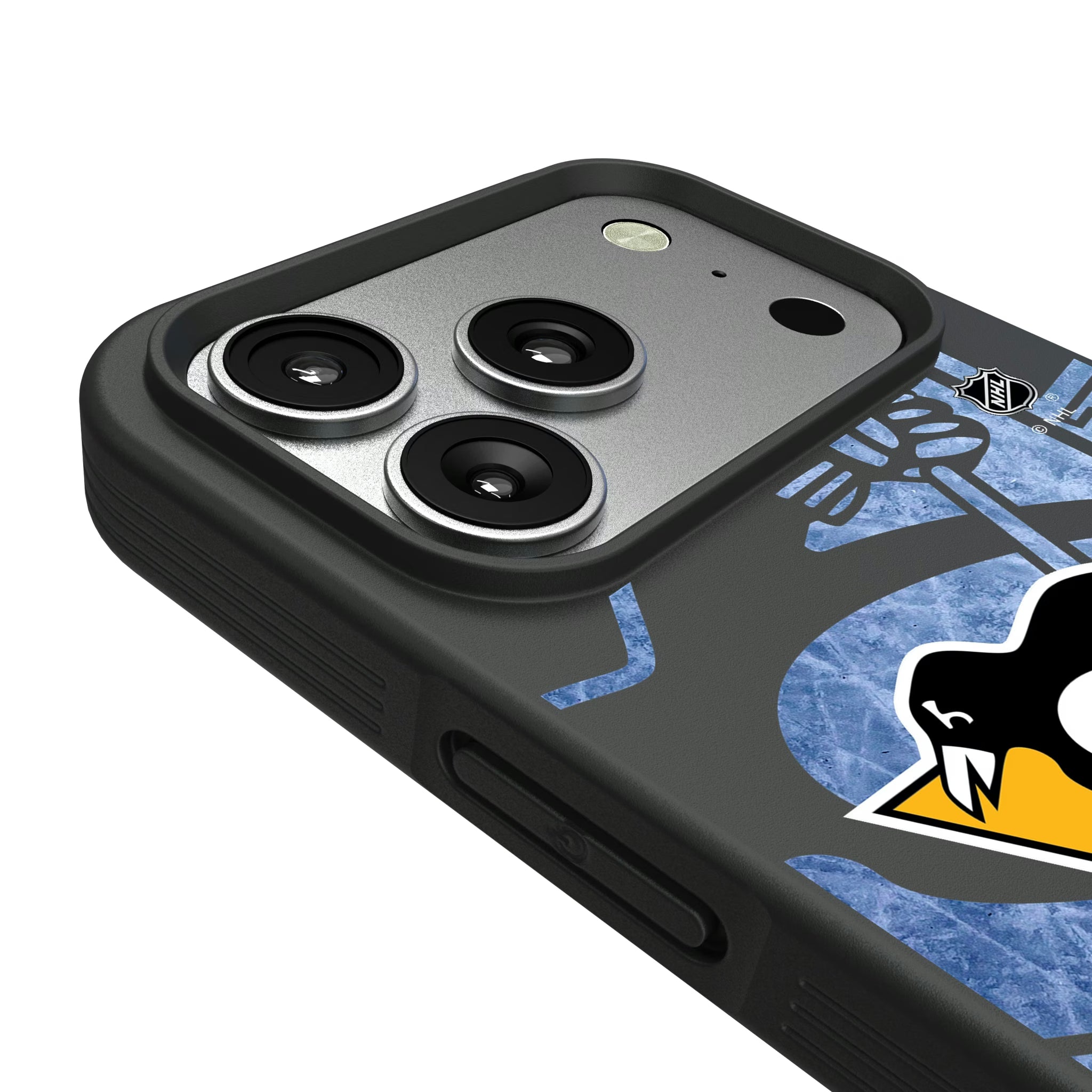 Pittsburgh Penguins Ice Tilt iPhone Bump Phone Case for Apple iPhone - Detail#Device_iPhone 17 Pro