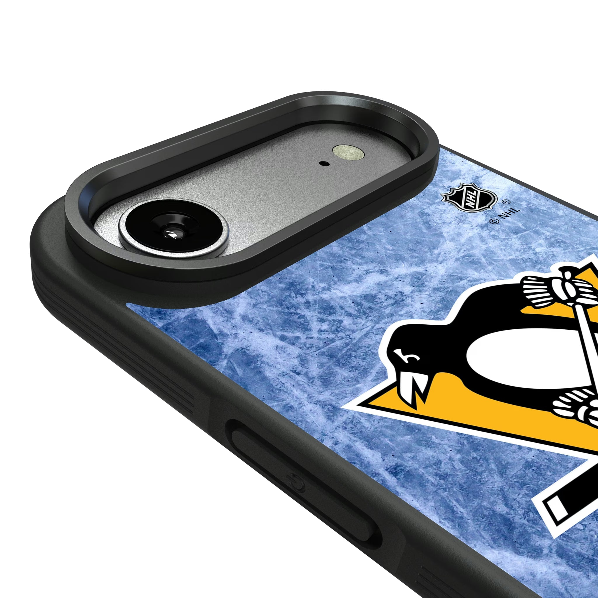Pittsburgh Penguins Ice Wordmark iPhone Bump Phone Case for Apple iPhone - Detail#Device_iPhone Air