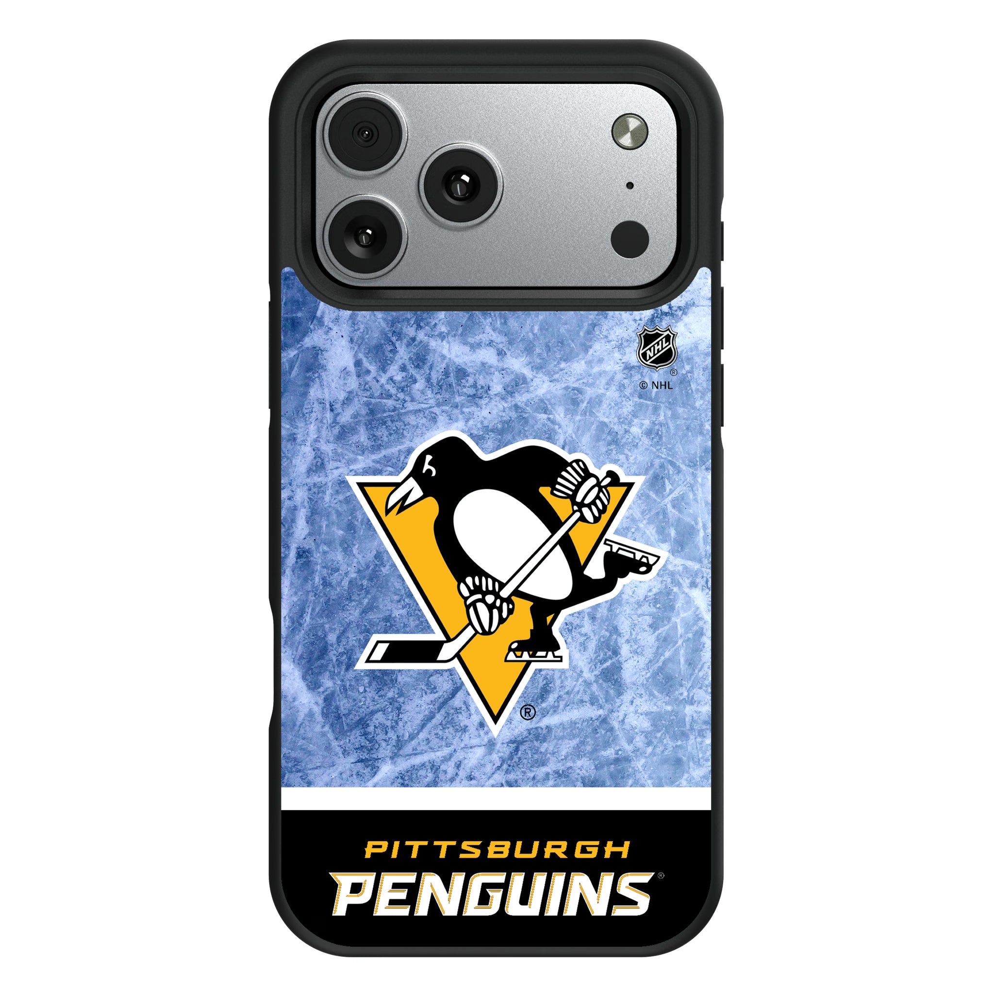 Pittsburgh Penguins Ice Wordmark iPhone Bump Phone Case for Apple iPhone#Device_iPhone 17 Pro Max