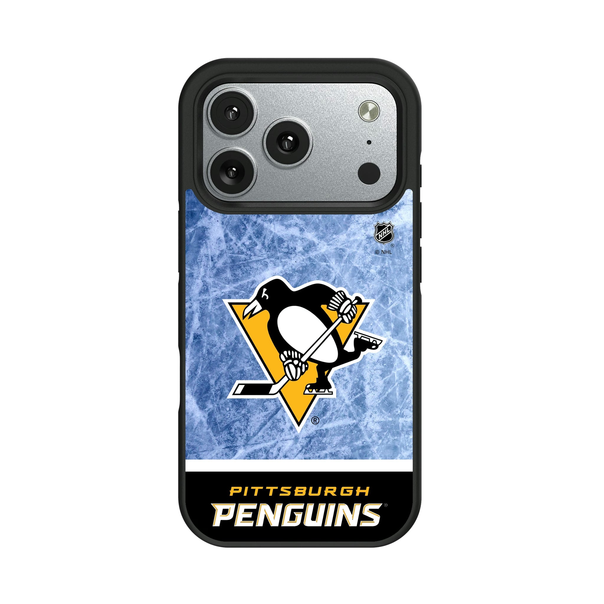 Pittsburgh Penguins Ice Wordmark iPhone Bump Phone Case for Apple iPhone#Device_iPhone 17 Pro
