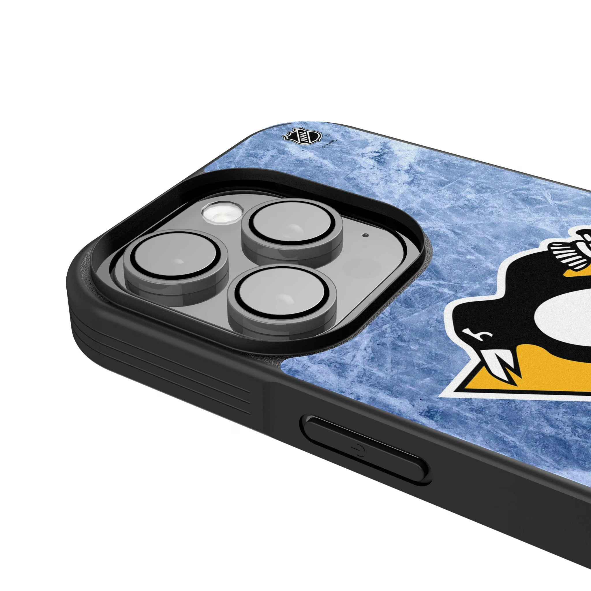 Pittsburgh Penguins Ice Wordmark iPhone Bump Phone Case for Apple iPhone - Detail