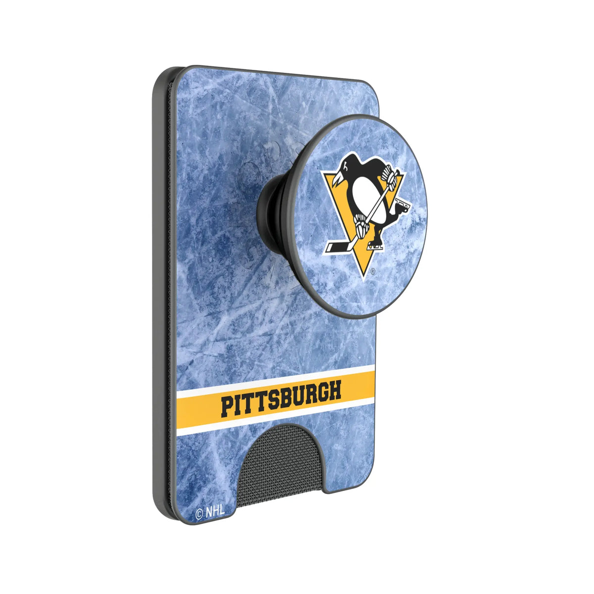 Pittsburgh Penguins Ice Wordmark Popsockets Wallet Magnetic