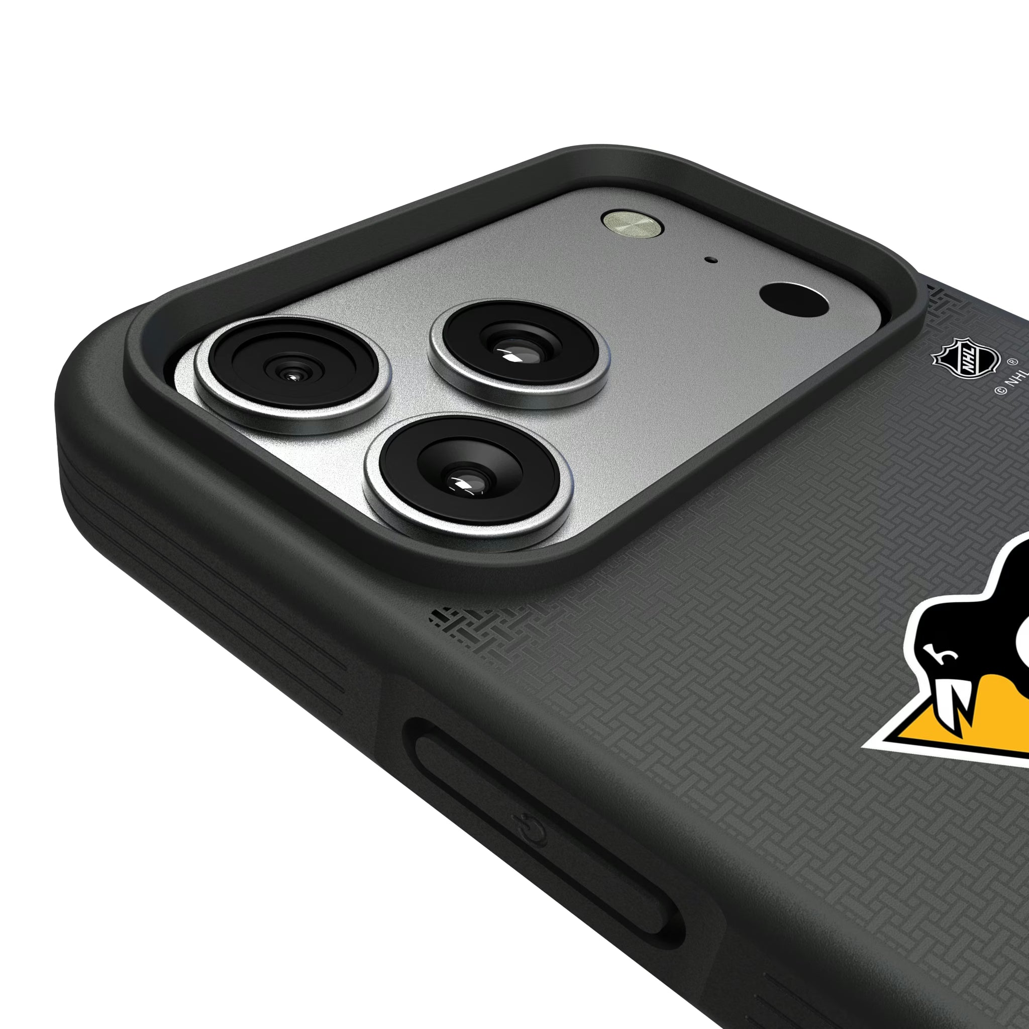 Pittsburgh Penguins Linen iPhone Bump Phone Case for Apple iPhone - Detail#Device_iPhone 17 Pro Max