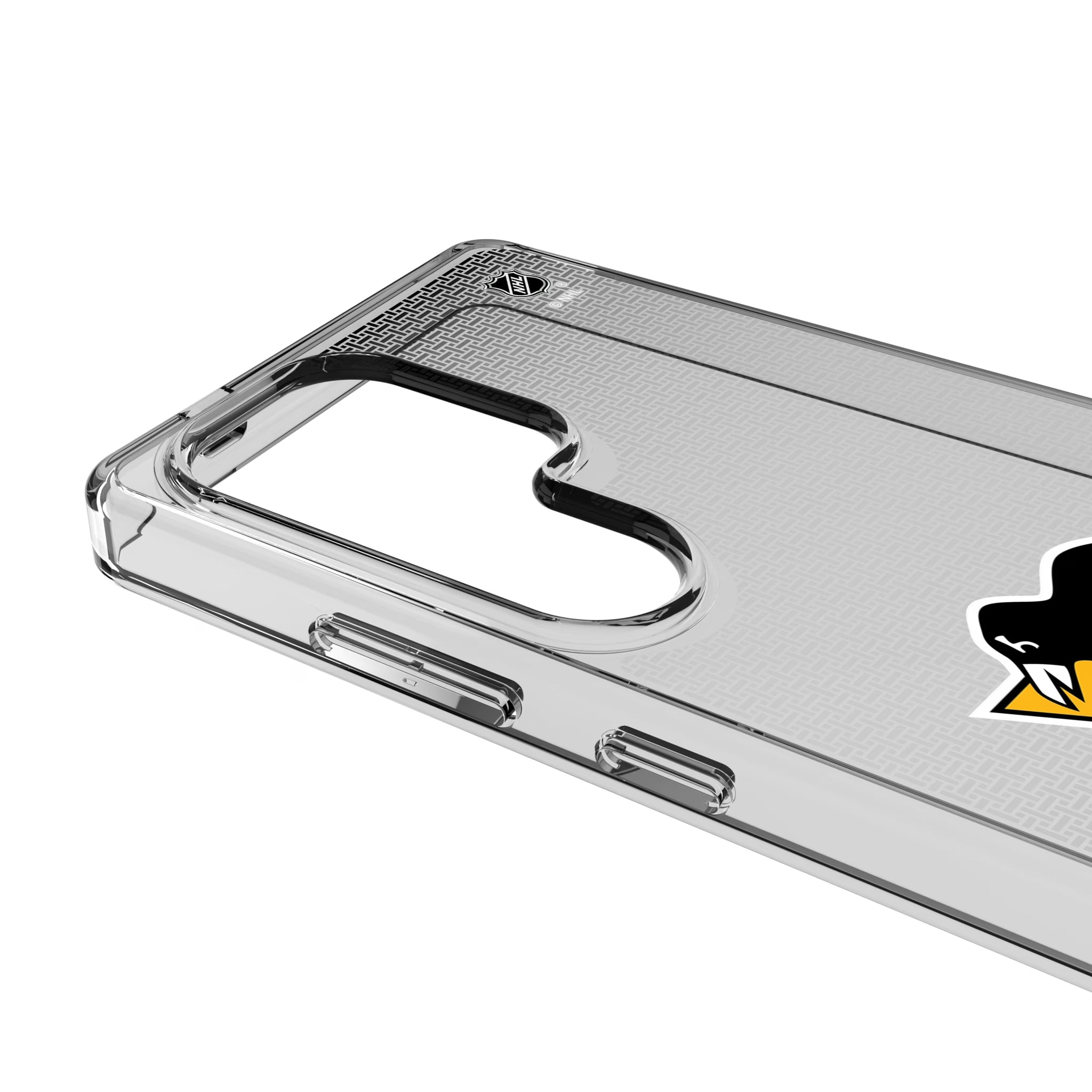 Pittsburgh Penguins Linen Galaxy Clear Phone Case for Samsung Galaxy - Detail