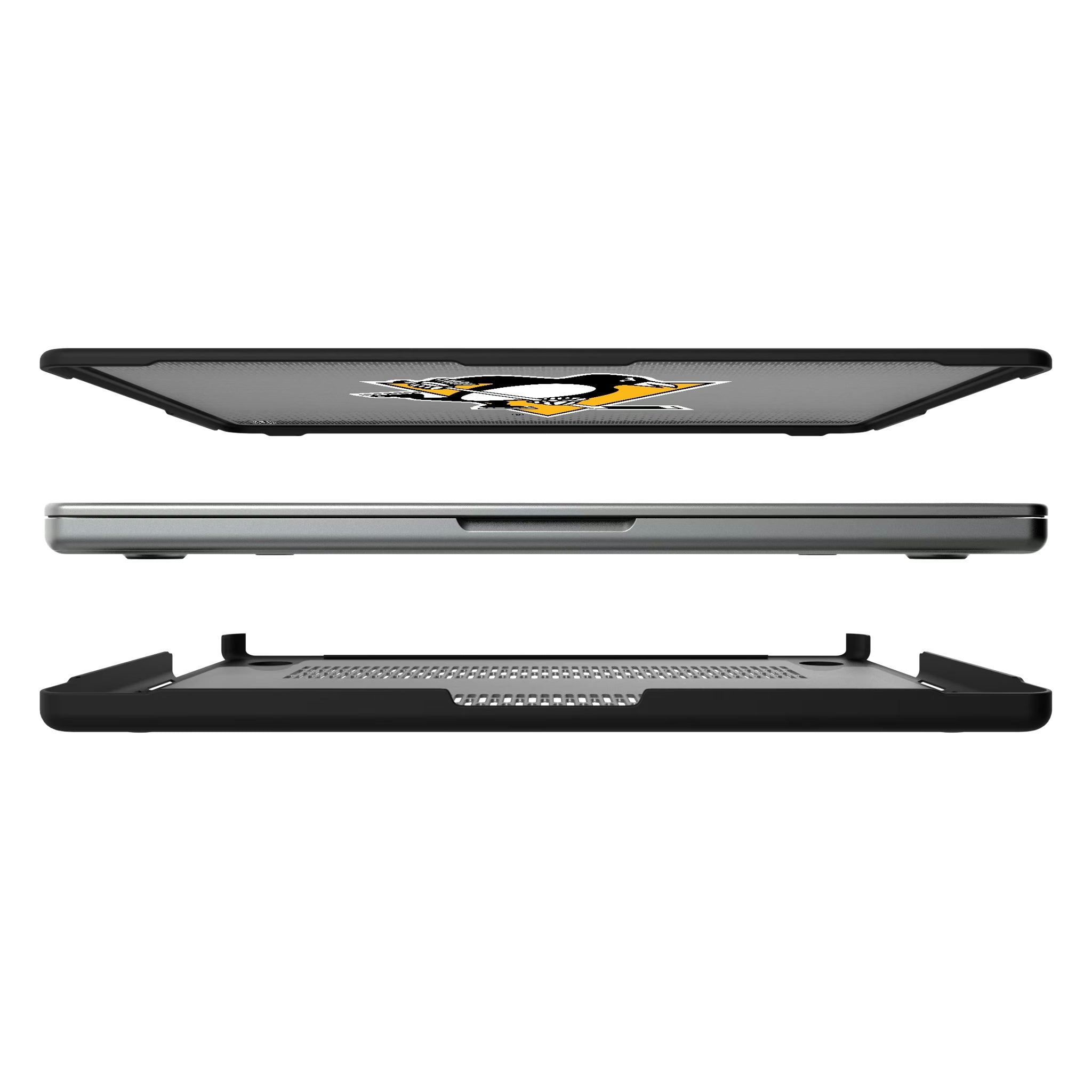 Pittsburgh Penguins Linen MacBook Laptop Case for Apple MacBook#Device_MacBook Pro (14-inch, 2021) / MacBook Pro (14-inch, 2023) / MacBook Pro (14-inch, 2024)