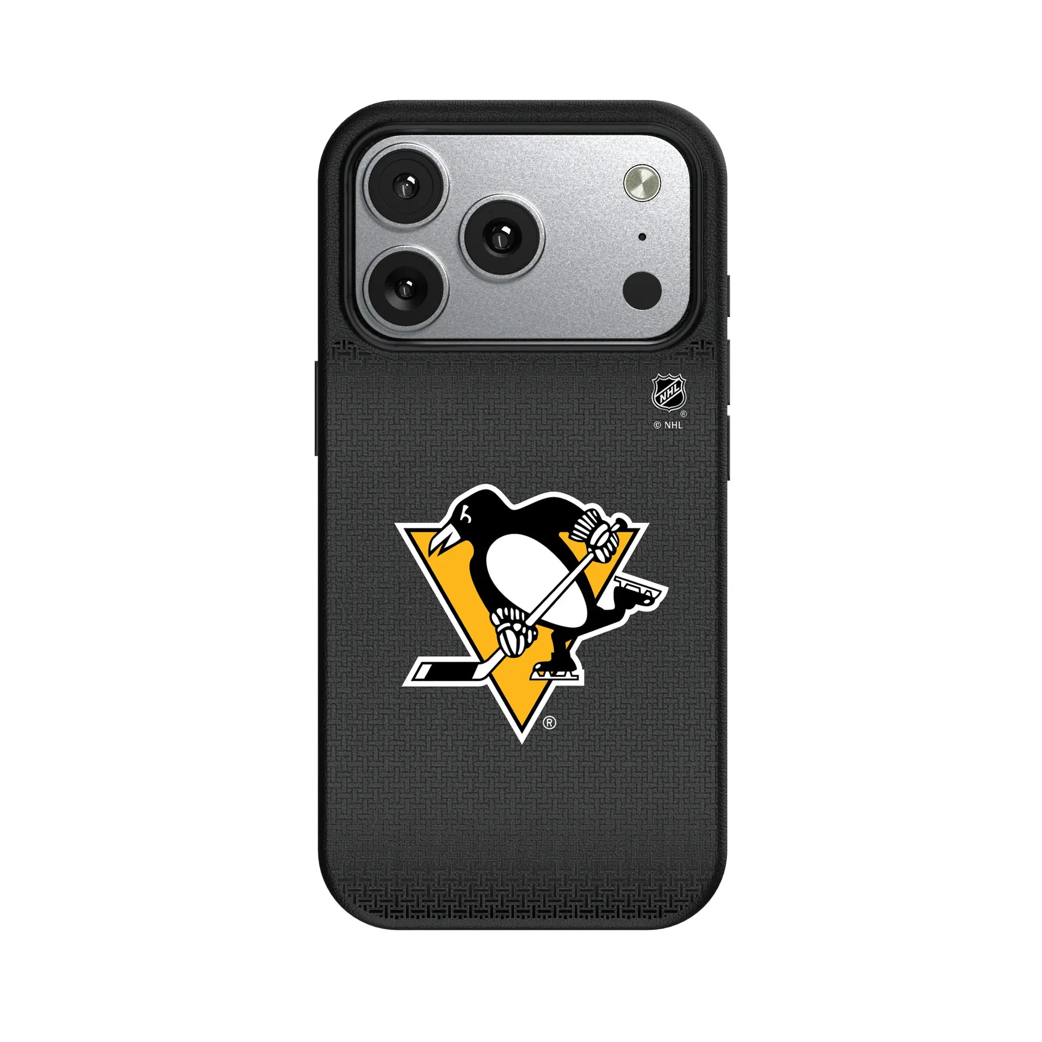 Pittsburgh Penguins Linen iPhone MagSafe Compatible Phone Case for Apple iPhone#Device_iPhone 17 Pro