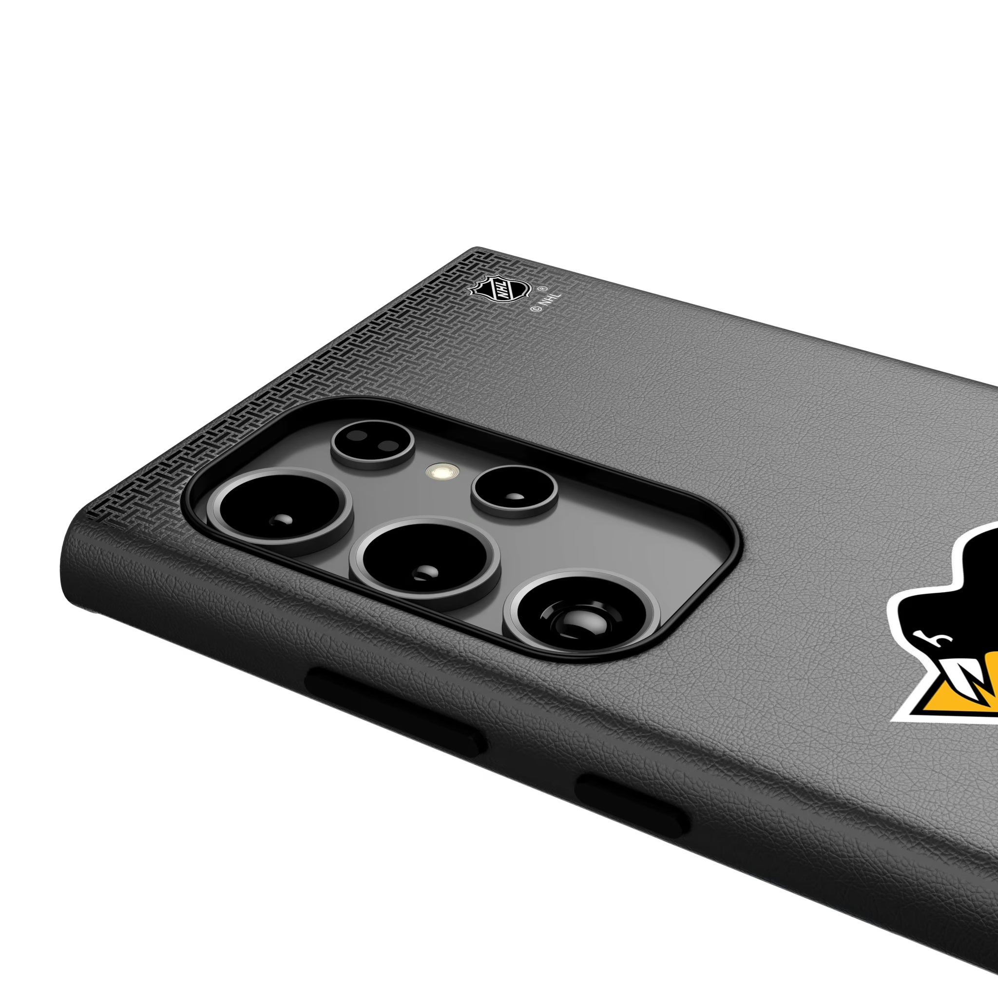 Pittsburgh Penguins Linen Galaxy MagSafe Compatible Phone Case for Samsung Galaxy - Detail