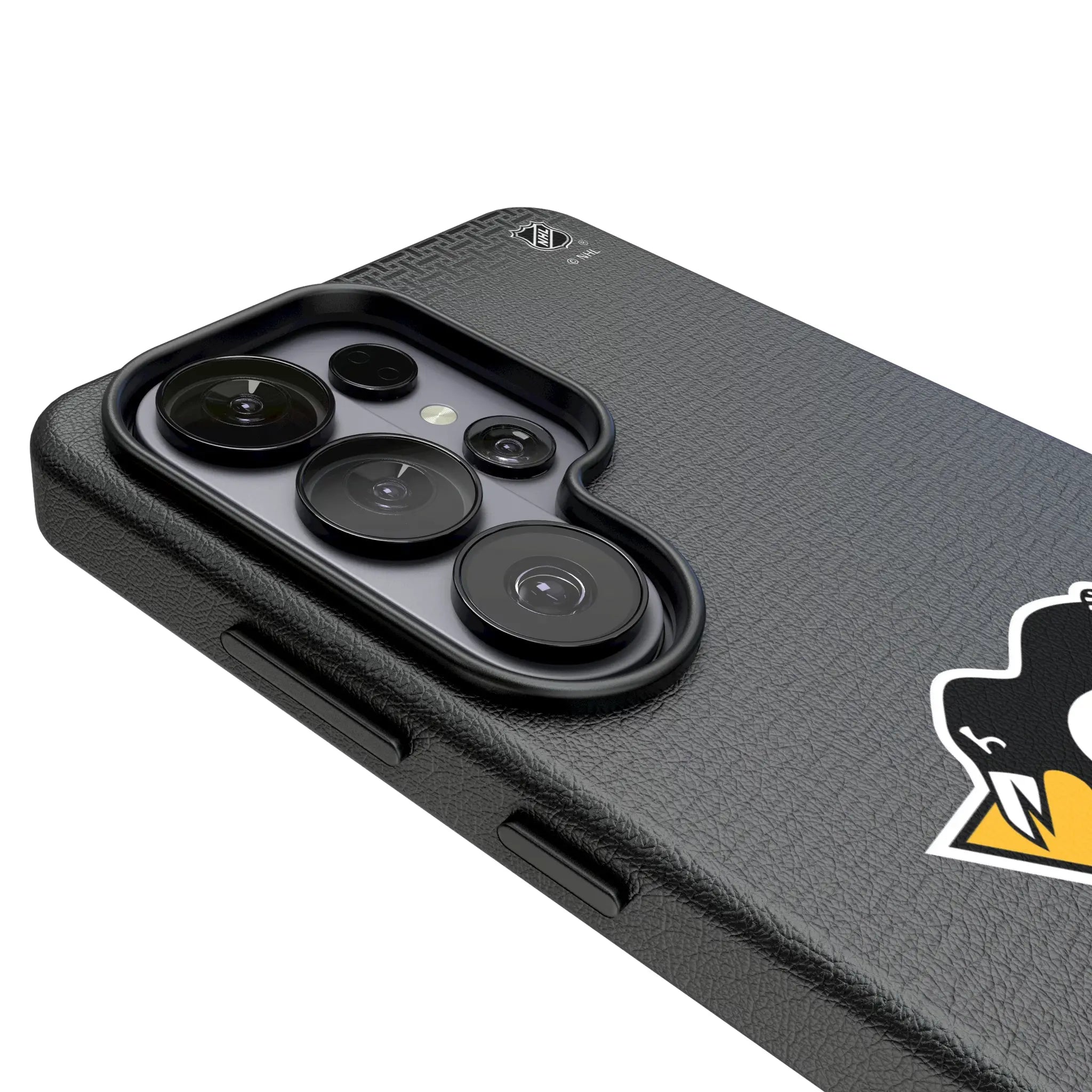 Pittsburgh Penguins Linen Galaxy MagSafe Compatible Phone Case for Samsung Galaxy - Detail#Device_Galaxy S26 Ultra