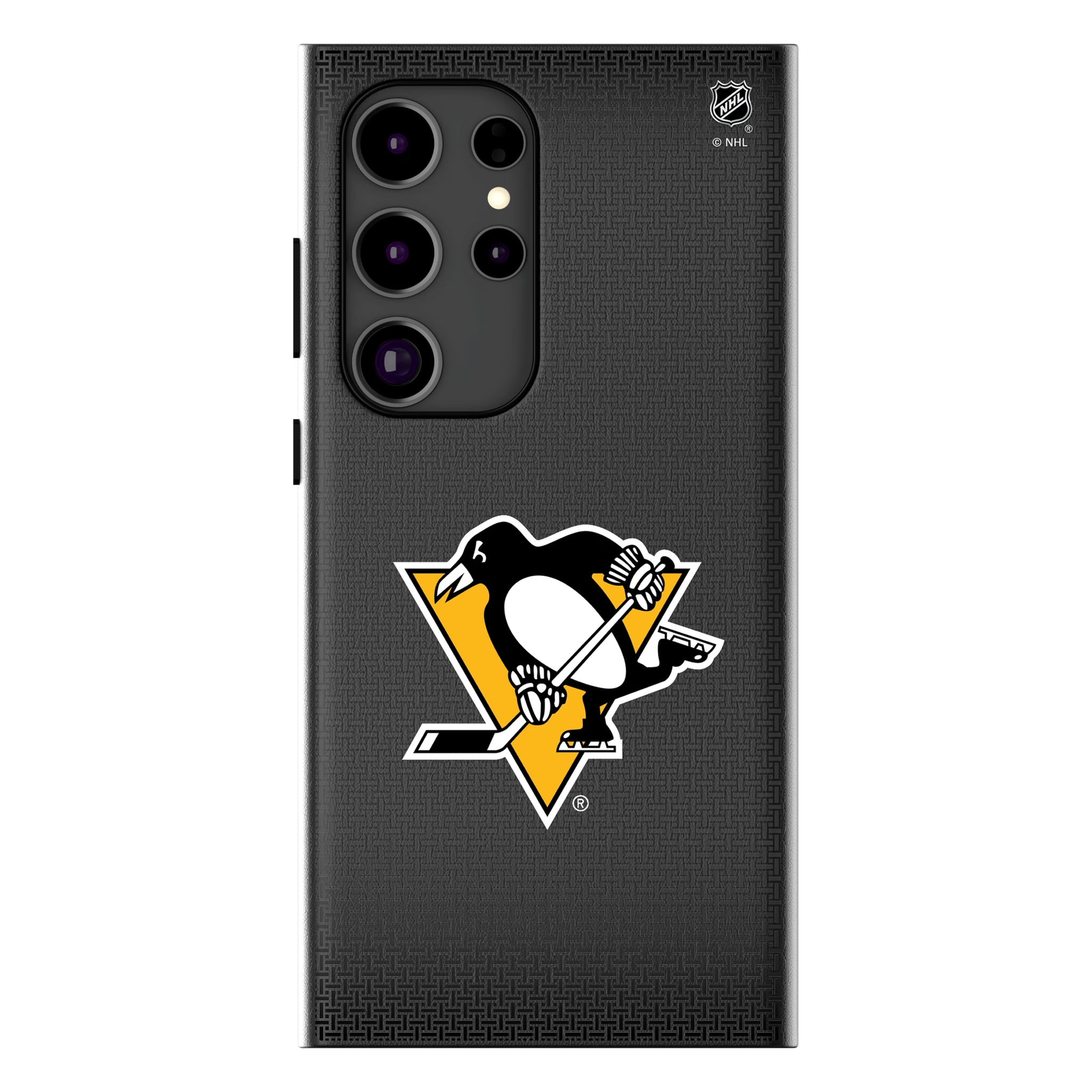 Pittsburgh Penguins Linen Galaxy MagSafe Compatible Phone Case for Samsung Galaxy