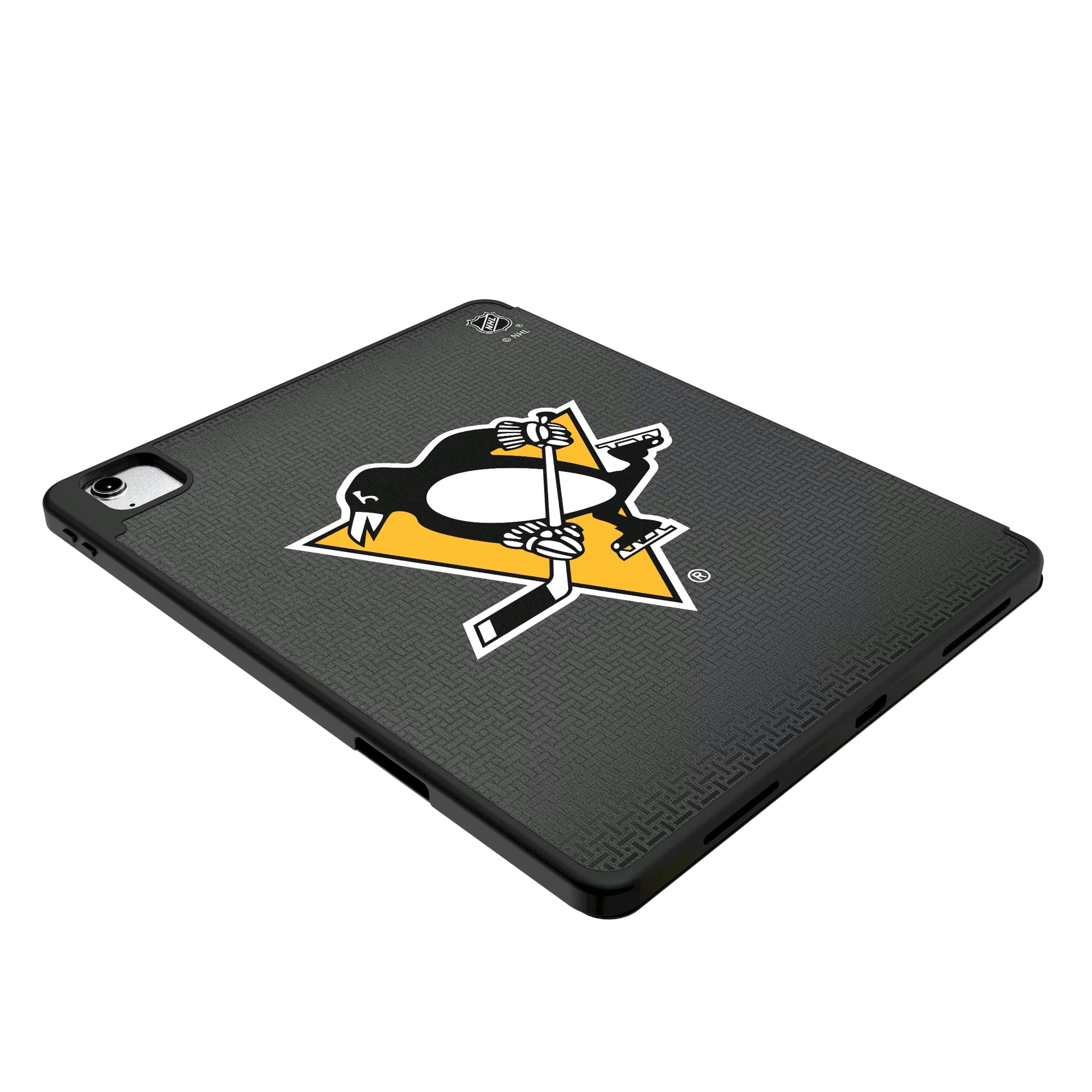Pittsburgh Penguins Linen iPad Tablet Case for Apple iPad - Isometric View
