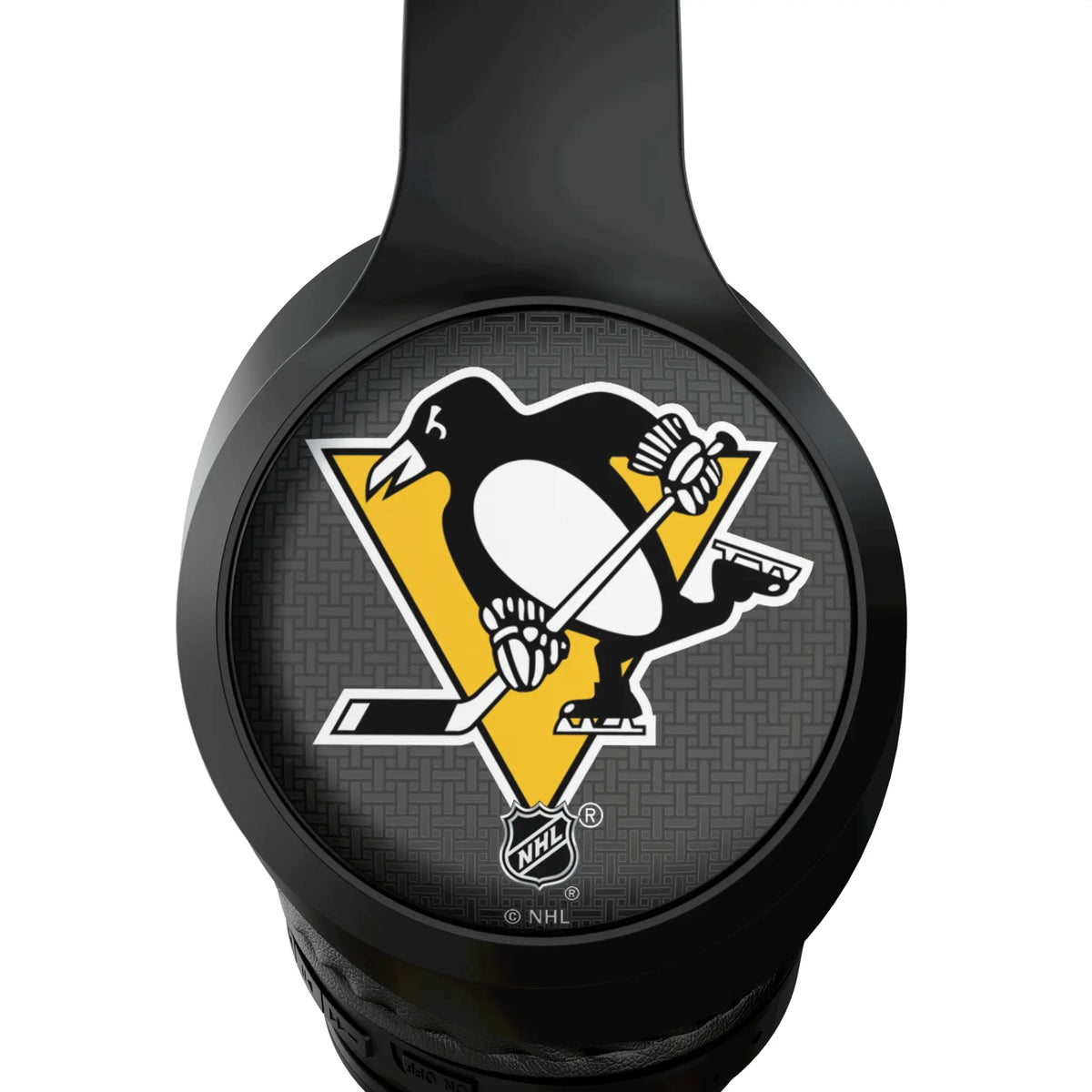 Pittsburgh Penguins Linen Wireless Over-Ear Headphones With Case - Detail