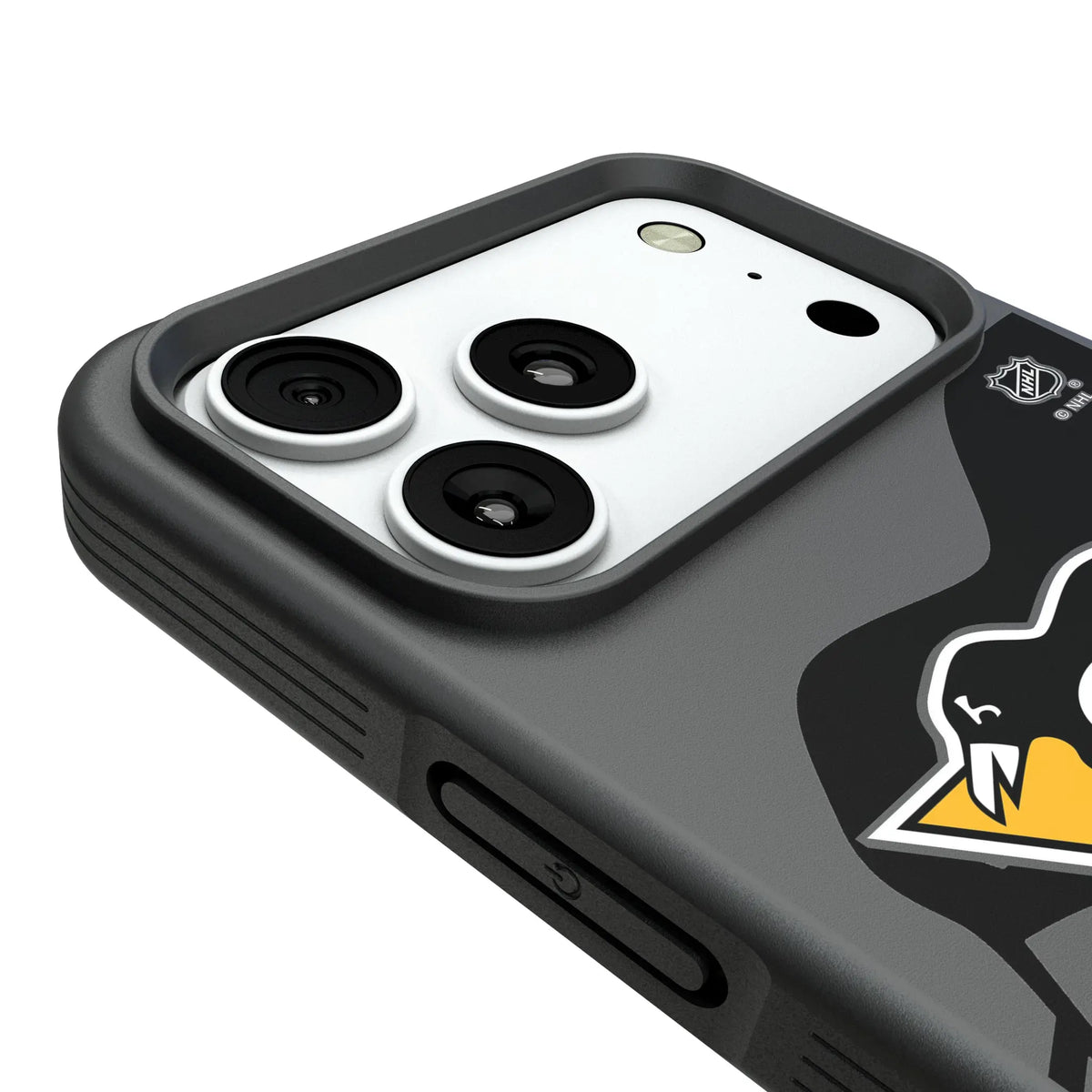 Pittsburgh Penguins Monocolor Tilt iPhone Bump Phone Case for Apple iPhone - Detail#Device_iPhone 18 Pro Max