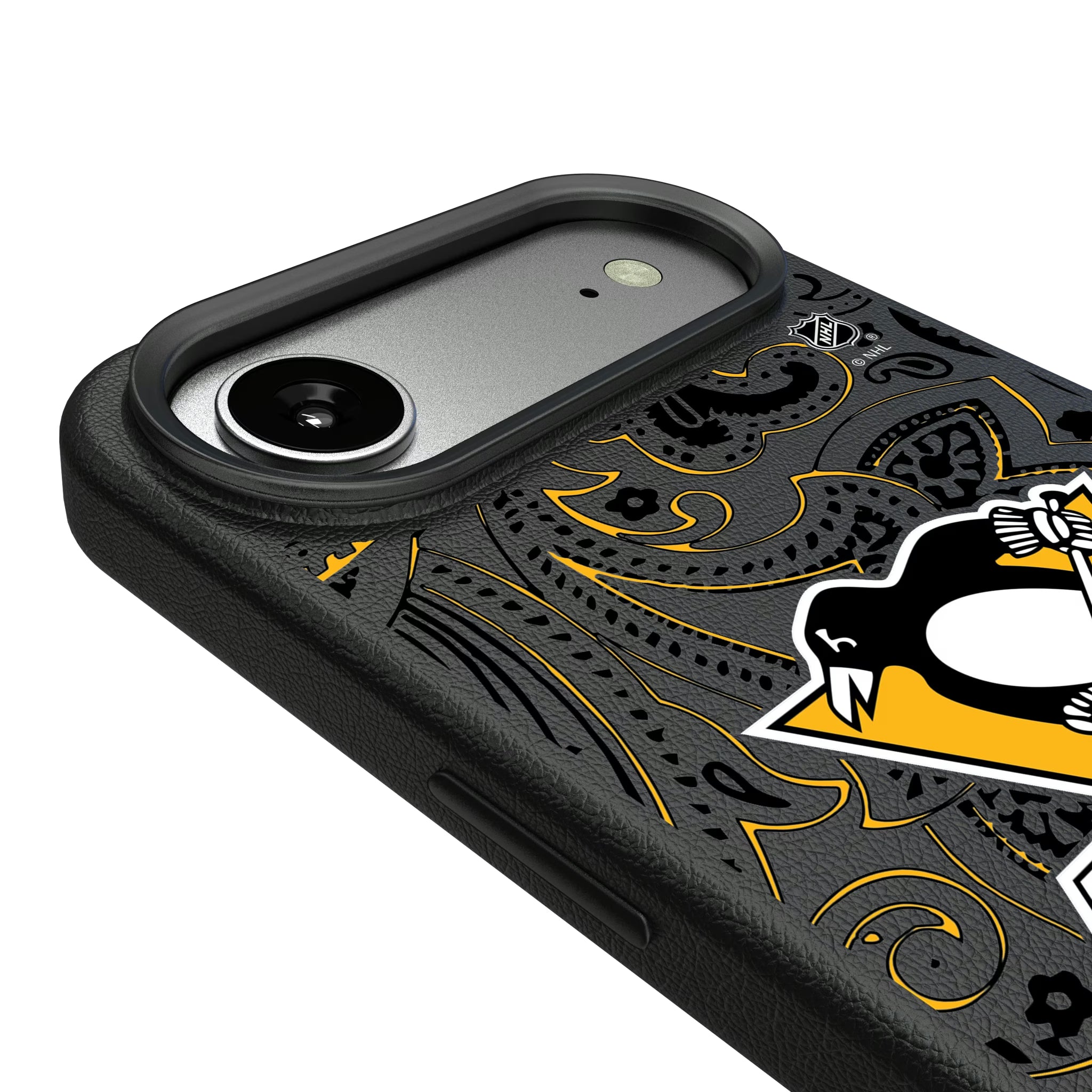 Pittsburgh Penguins Paisley iPhone MagSafe Compatible Phone Case for Apple iPhone - Detail#Device_iPhone Air
