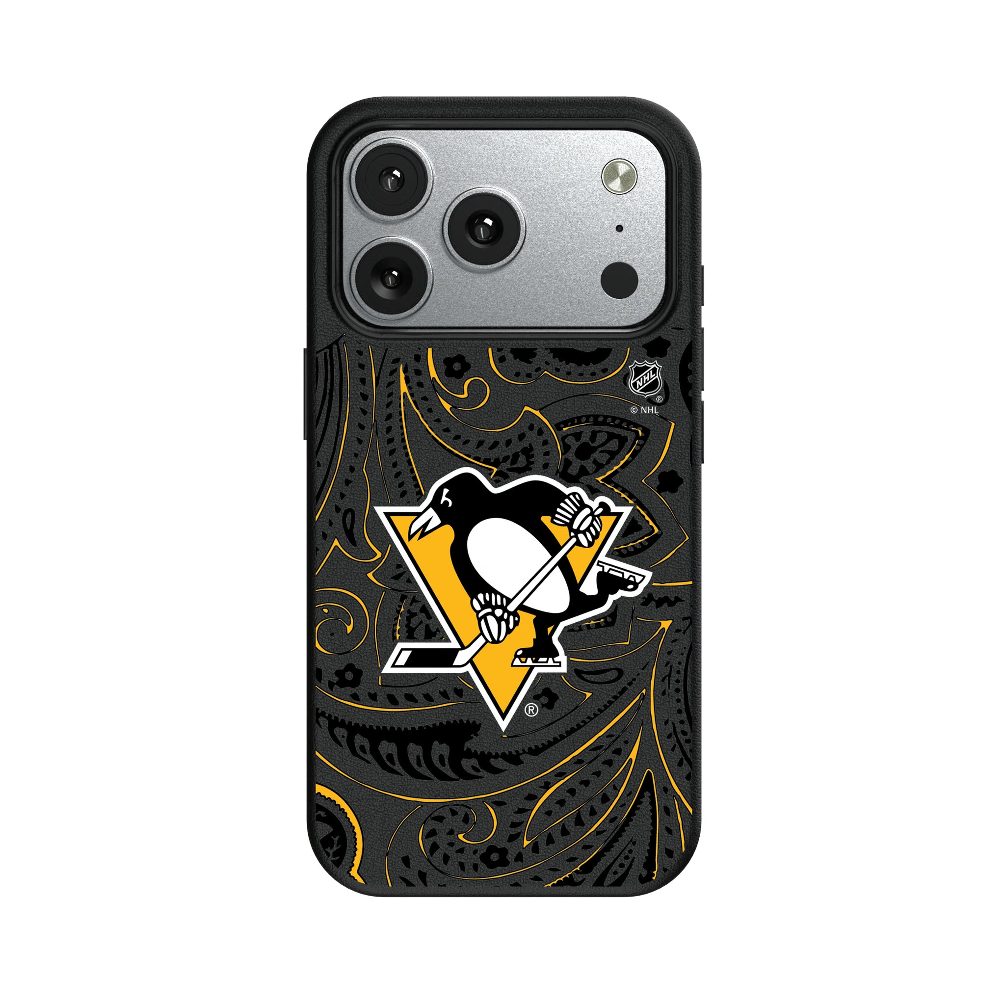Pittsburgh Penguins Paisley iPhone MagSafe Compatible Phone Case for Apple iPhone#Device_iPhone 17 Pro