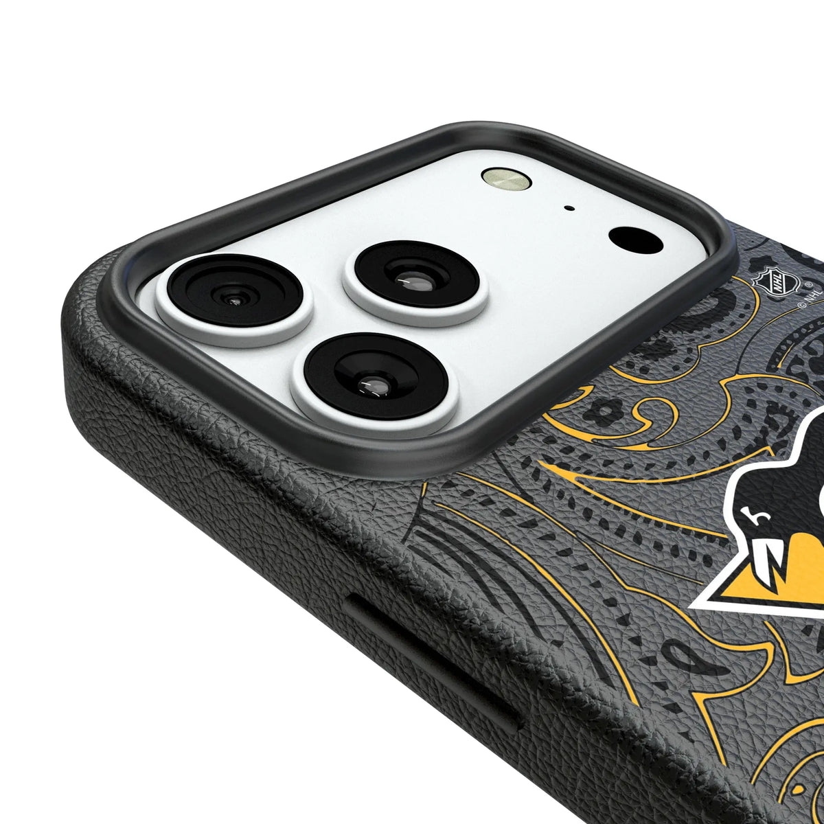 Pittsburgh Penguins Paisley iPhone MagSafe Compatible Phone Case for Apple iPhone - Detail#Device_iPhone 18 Pro Max