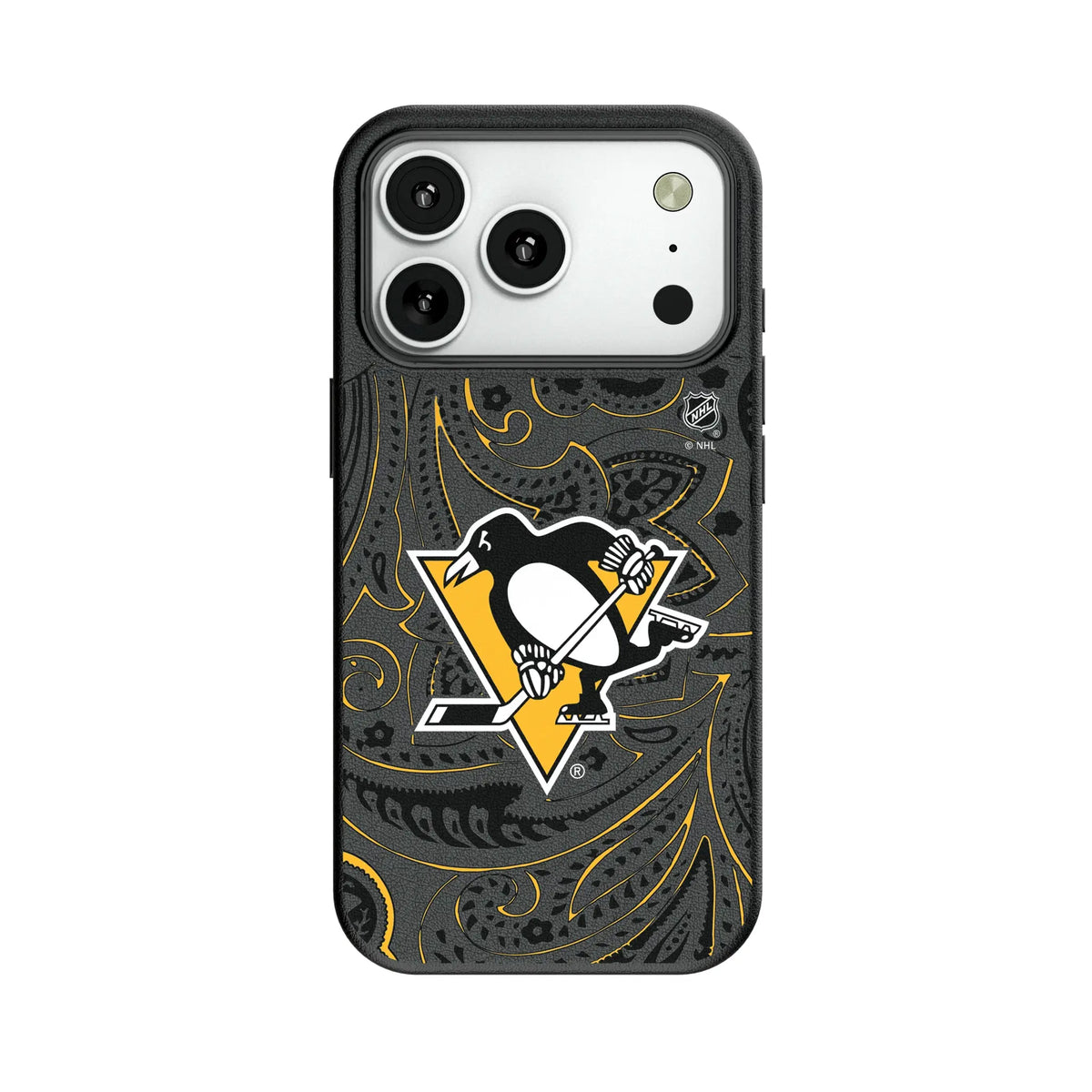 Pittsburgh Penguins Paisley MagSafe Compatible Phone Case for Apple iPhone
