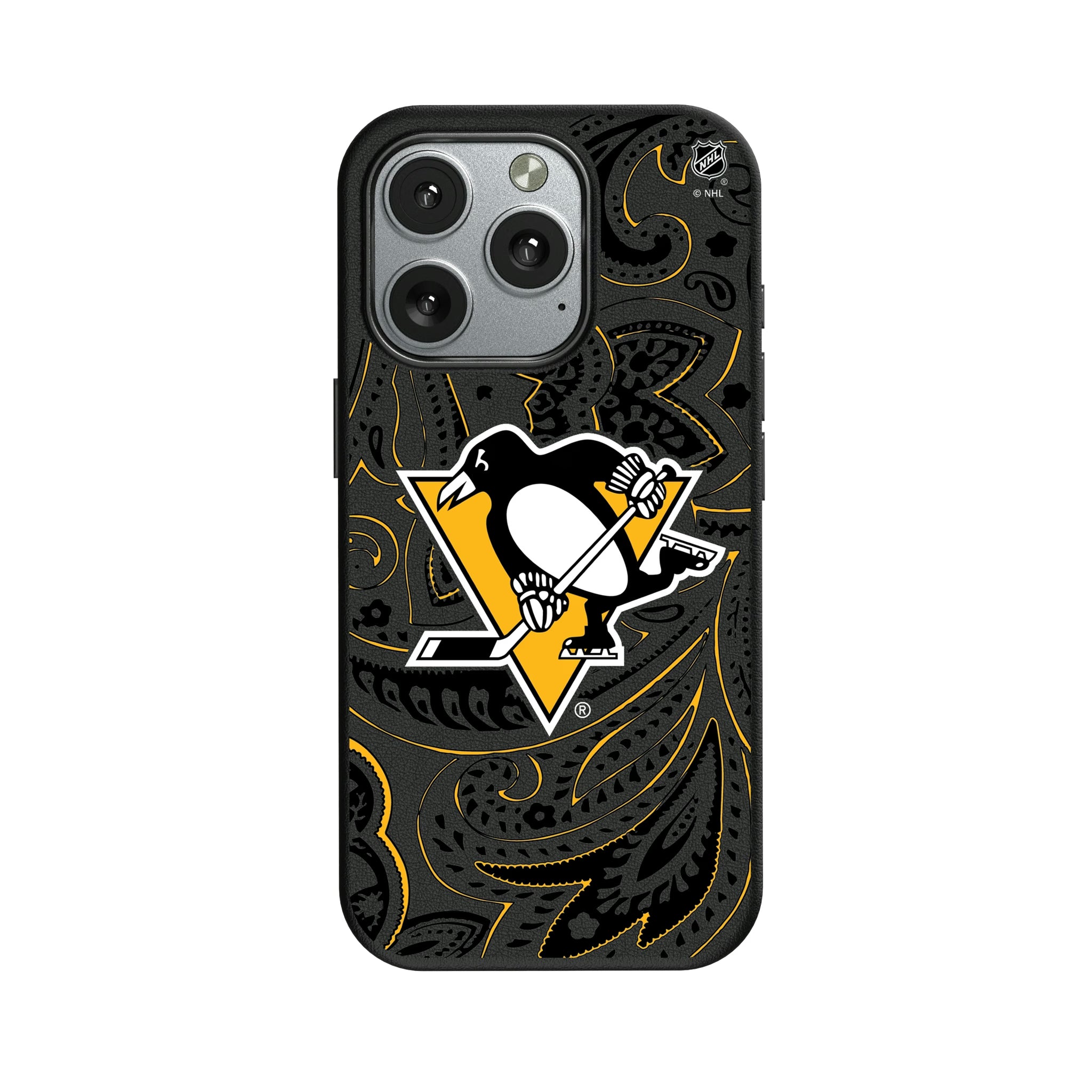Pittsburgh Penguins Paisley iPhone MagSafe Compatible Phone Case for Apple iPhone