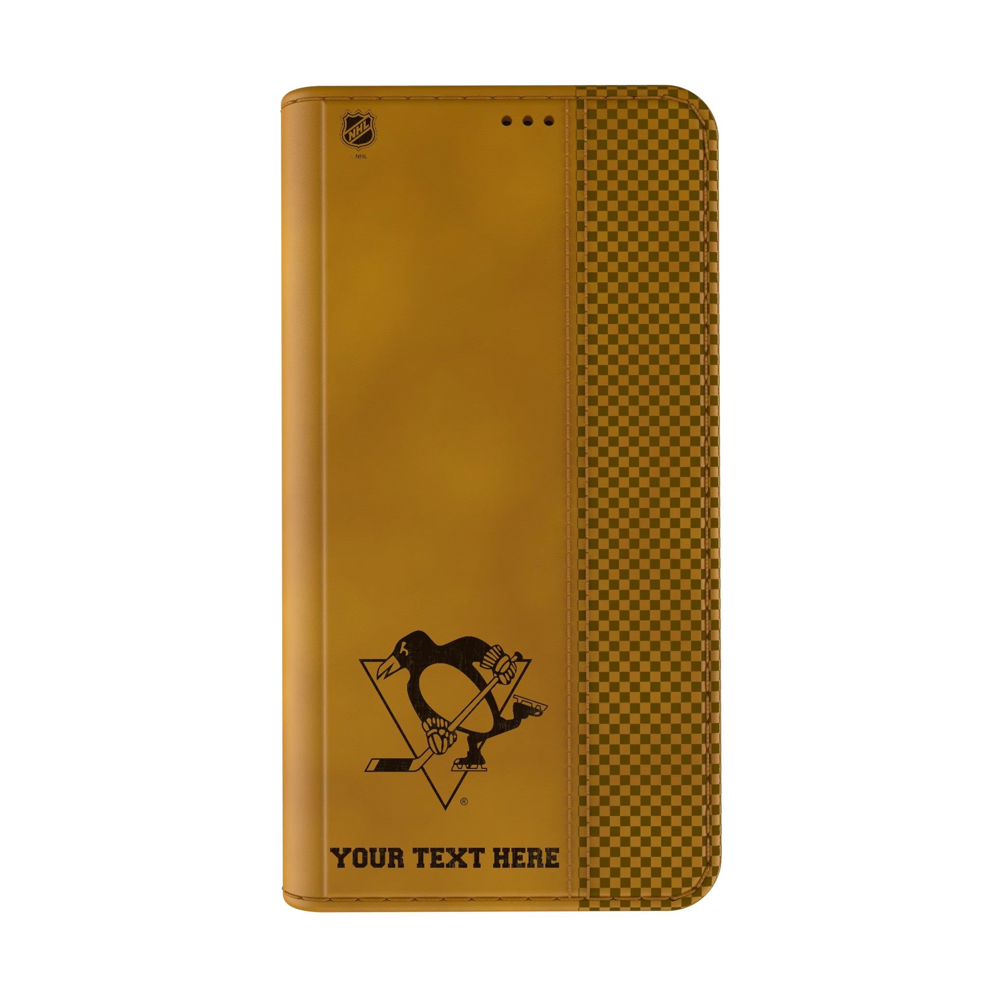 Pittsburgh Penguins Personalized Burn iPhone Folio Phone Case for Apple iPhone