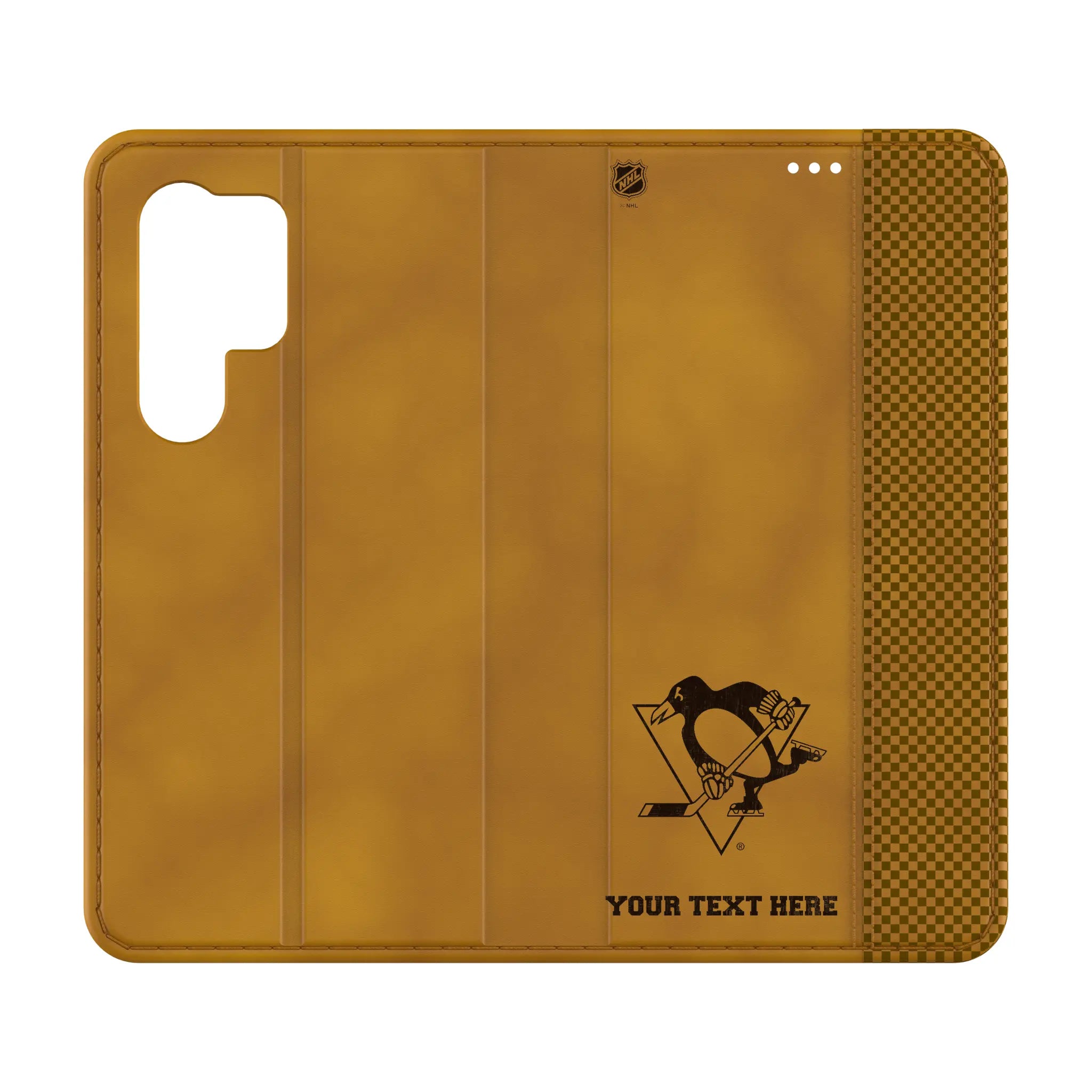 Pittsburgh Penguins Personalized Burn Galaxy Folio Phone Case for Samsung Galaxy