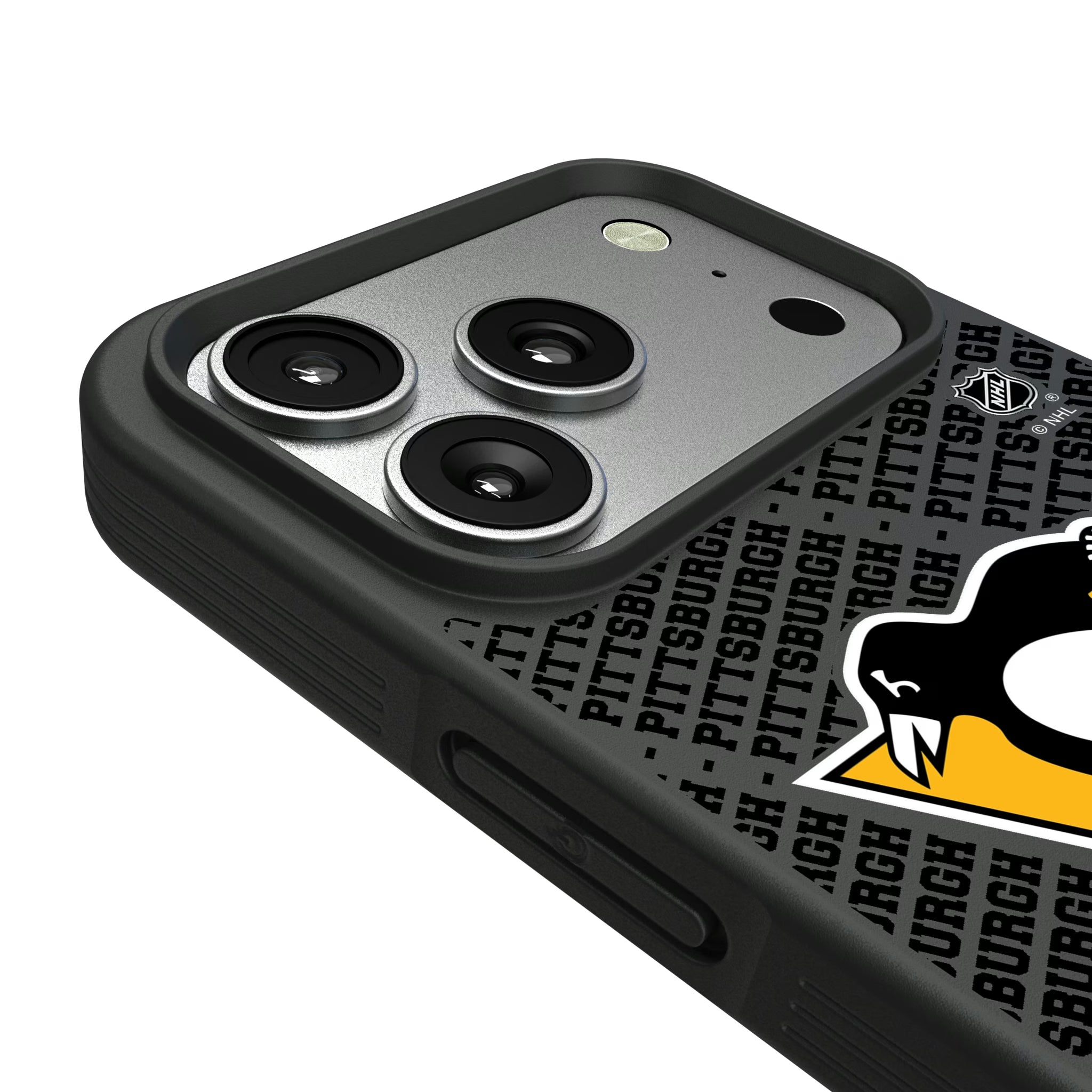 Pittsburgh Penguins Personalized EndZone Plus iPhone Bump Phone Case for Apple iPhone - Detail#Device_iPhone 17 Pro
