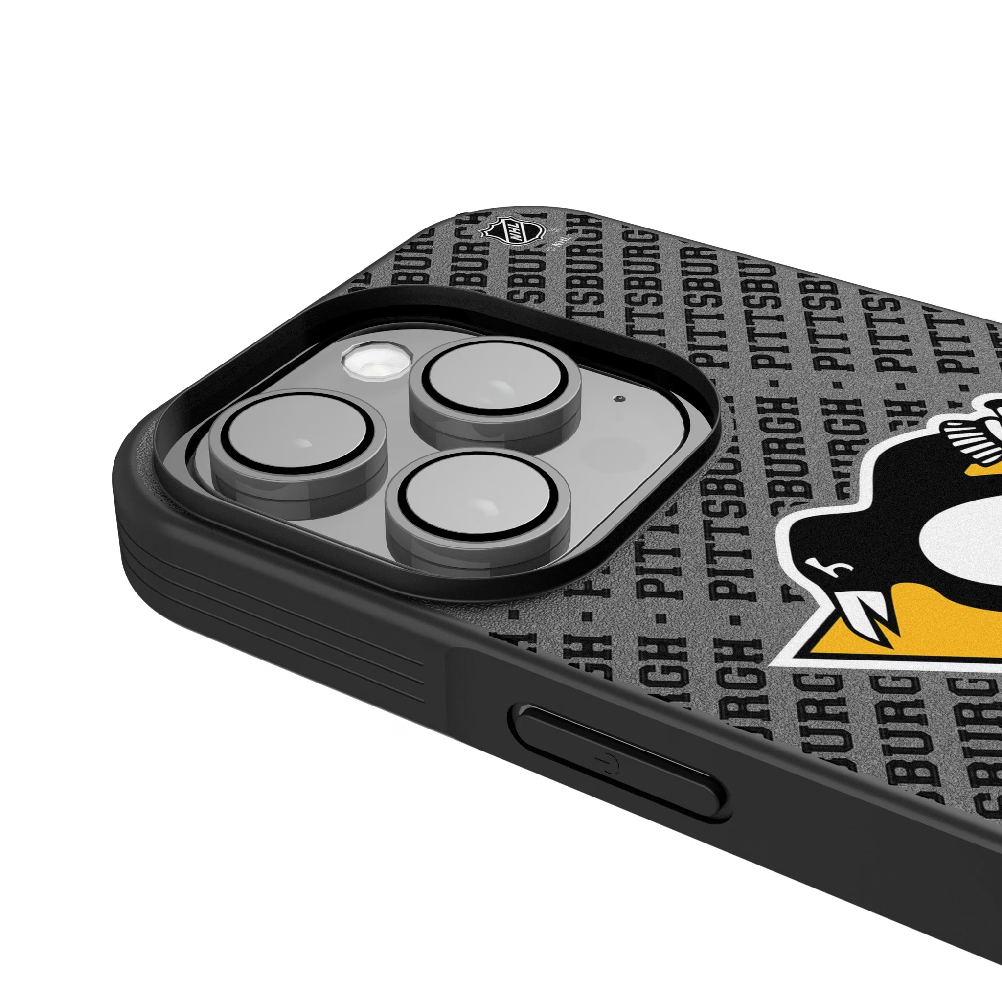 Pittsburgh Penguins Personalized EndZone Plus iPhone Bump Phone Case for Apple iPhone - Detail