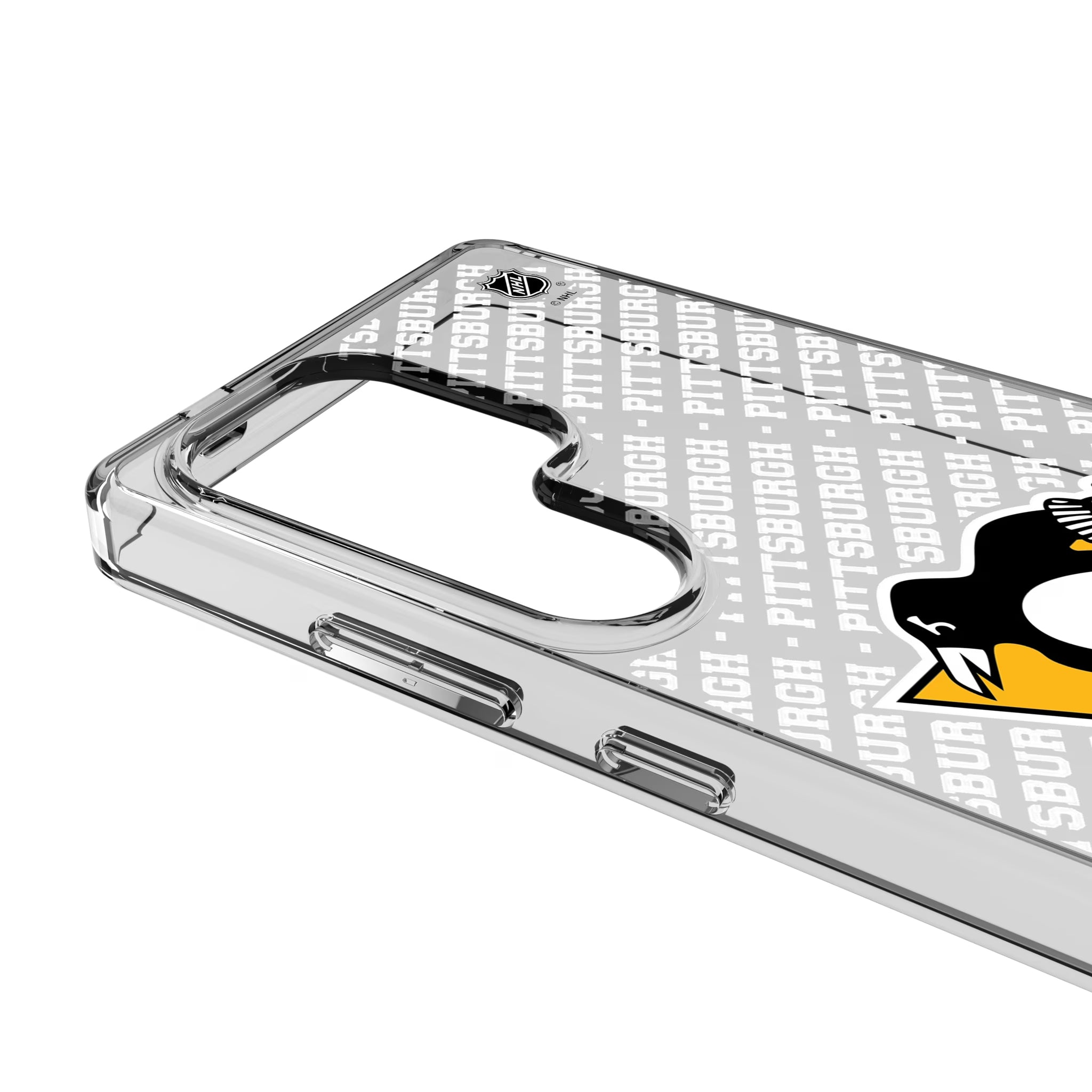 Pittsburgh Penguins Personalized EndZone Plus Galaxy Clear Phone Case for Samsung Galaxy - Detail