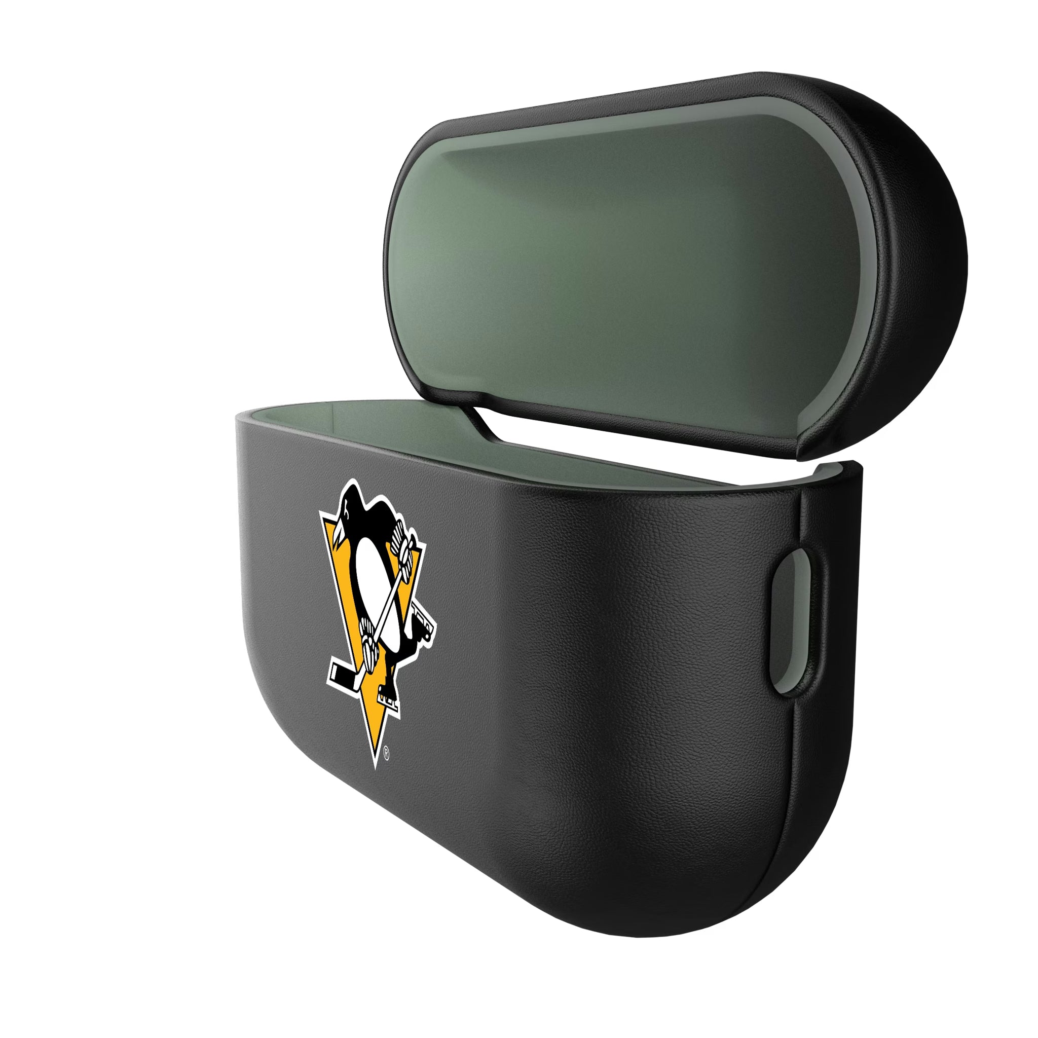 Pittsburgh Penguins Personalized Insignia AirPods AirPod Case Cover - Isometric View#Device_AirPods Pro 3