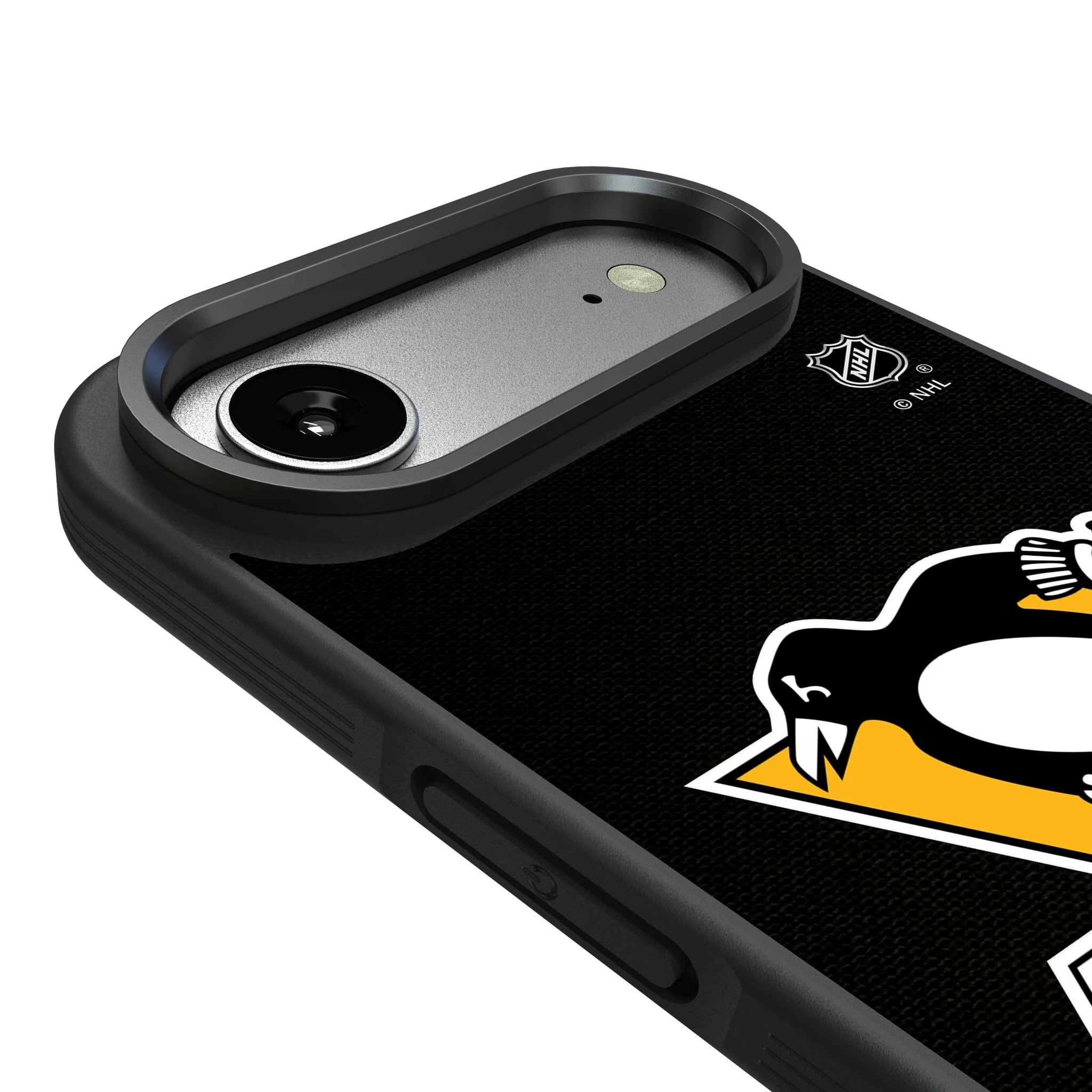 Pittsburgh Penguins Personalized Stripe iPhone Bump Phone Case for Apple iPhone - Detail#Device_iPhone Air
