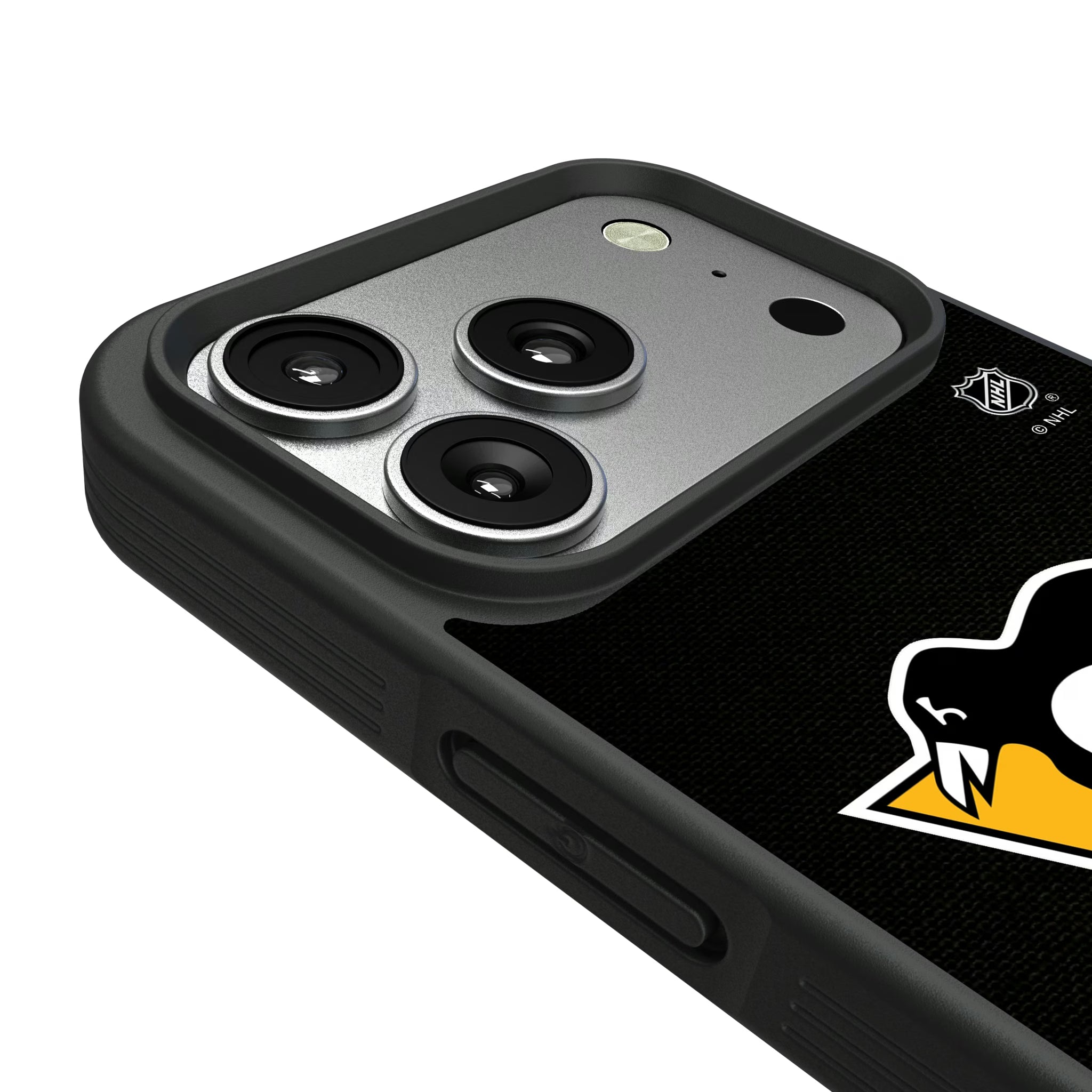 Pittsburgh Penguins Personalized Stripe iPhone Bump Phone Case for Apple iPhone - Detail#Device_iPhone 17 Pro