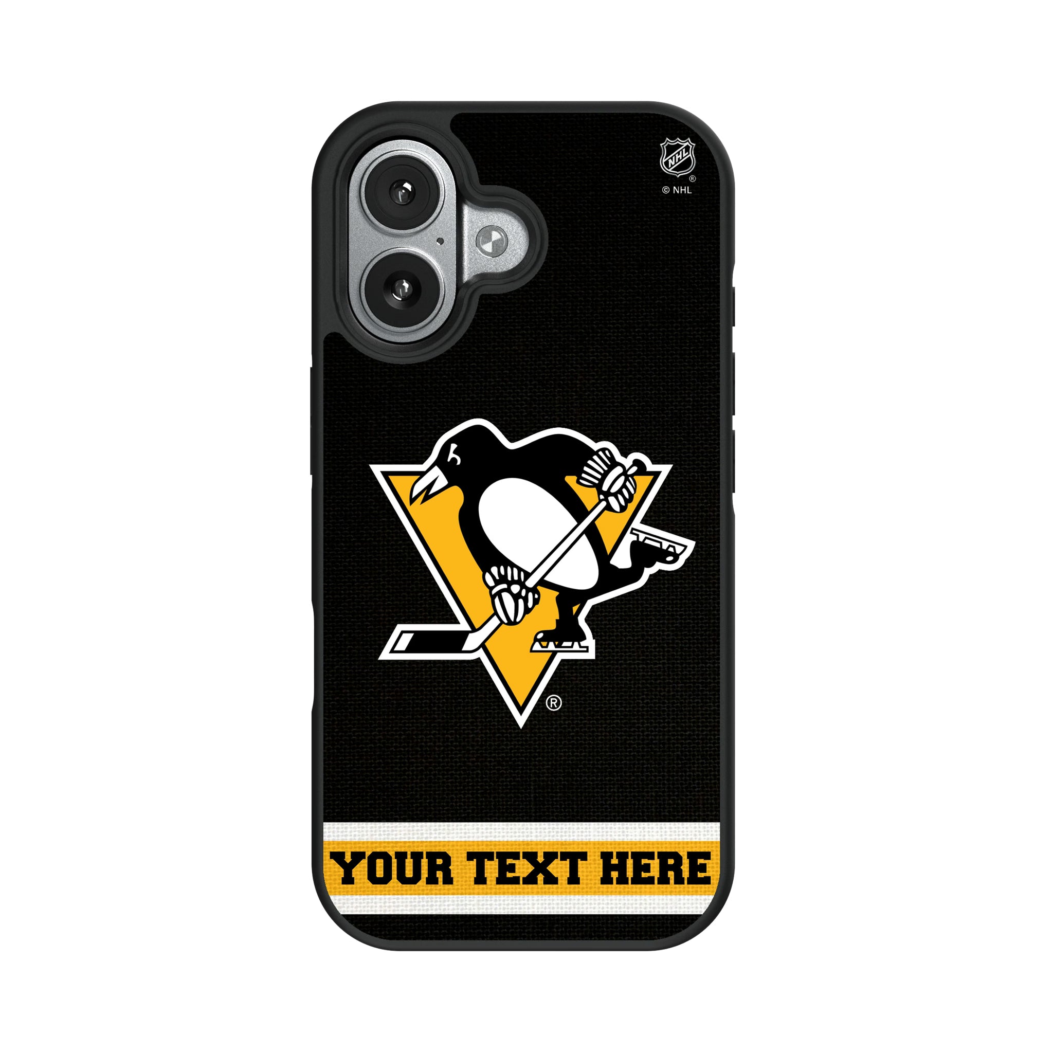 Pittsburgh Penguins Personalized Stripe iPhone Bump Phone Case for Apple iPhone#Device_iPhone 17
