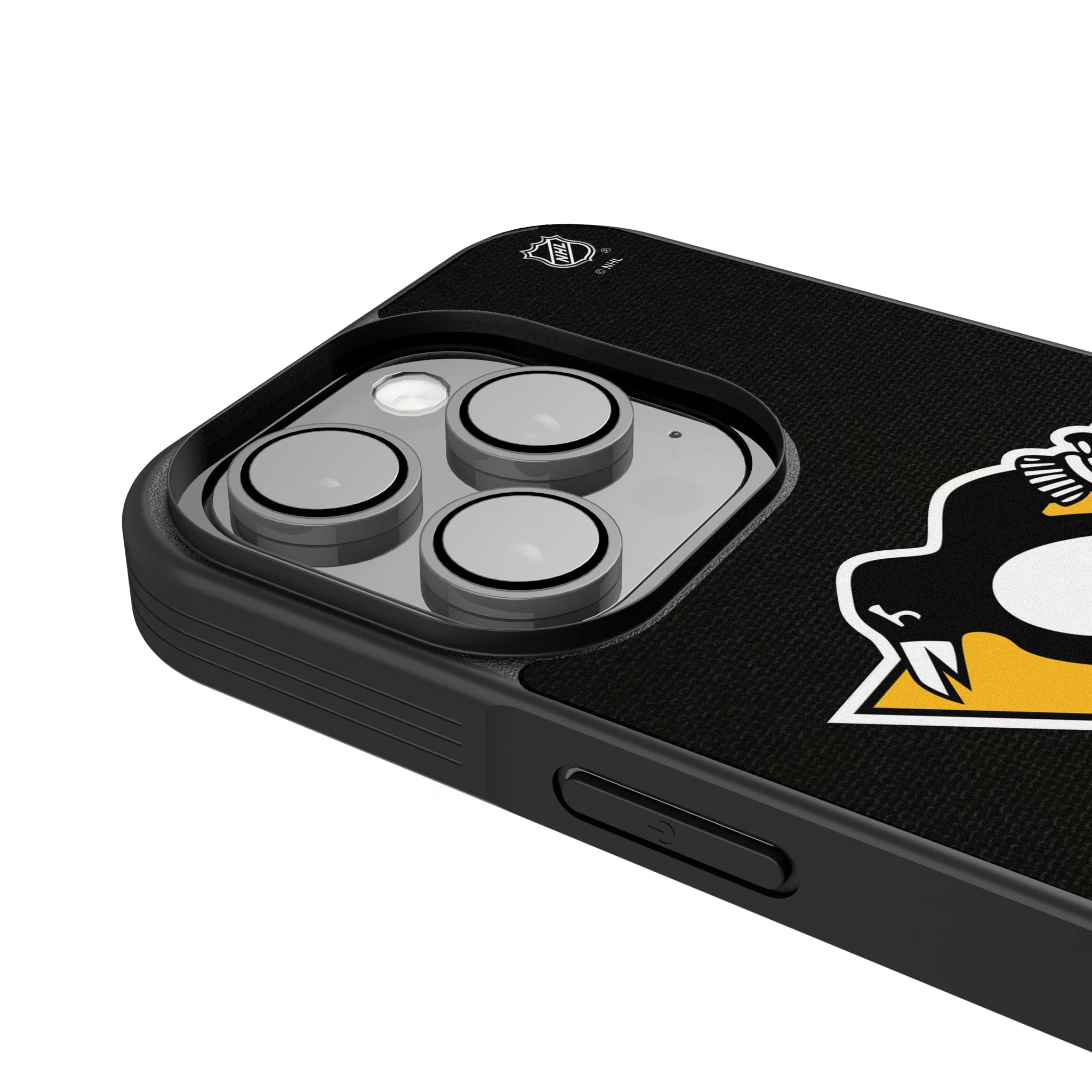 Pittsburgh Penguins Personalized Stripe iPhone Bump Phone Case for Apple iPhone - Detail