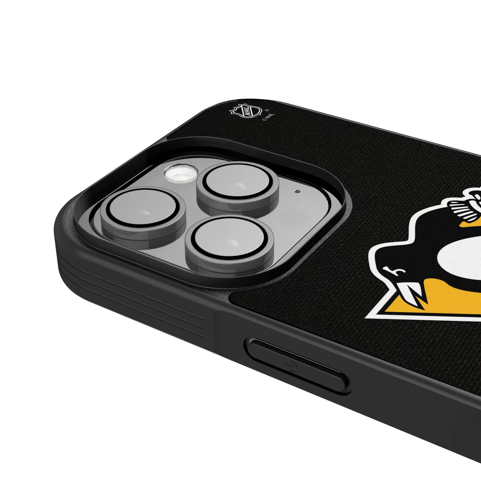 Pittsburgh Penguins Personalized Stripe iPhone Bump Phone Case for Apple iPhone - Detail
