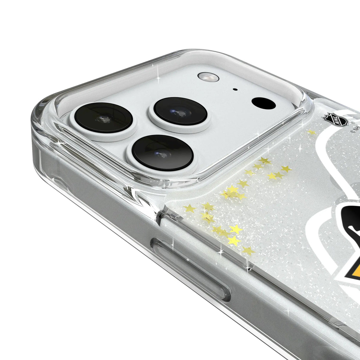Pittsburgh Penguins Personalized Tilt iPhone Glitter Phone Case for Apple iPhone - Detail#Device_iPhone 18 Pro