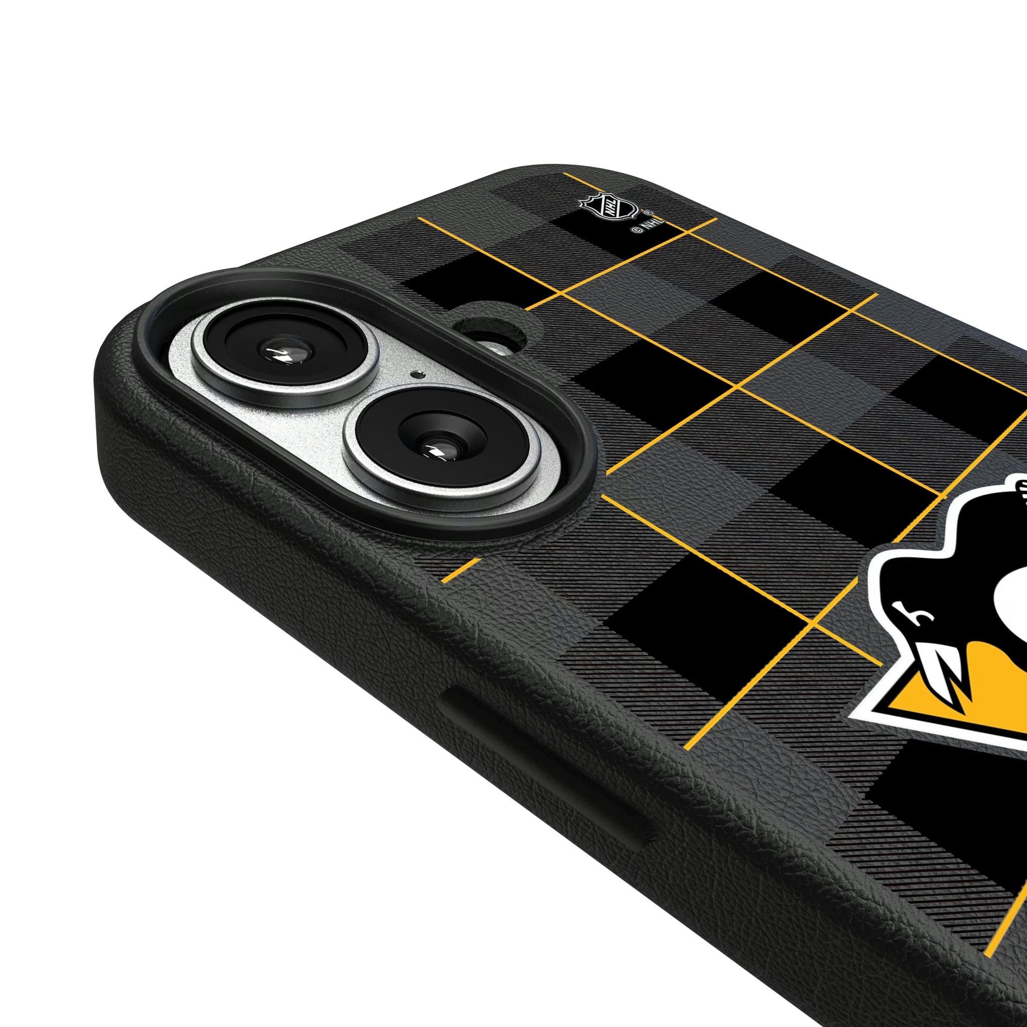 Pittsburgh Penguins Plaid iPhone MagSafe Compatible Phone Case for Apple iPhone - Detail#Device_iPhone 17