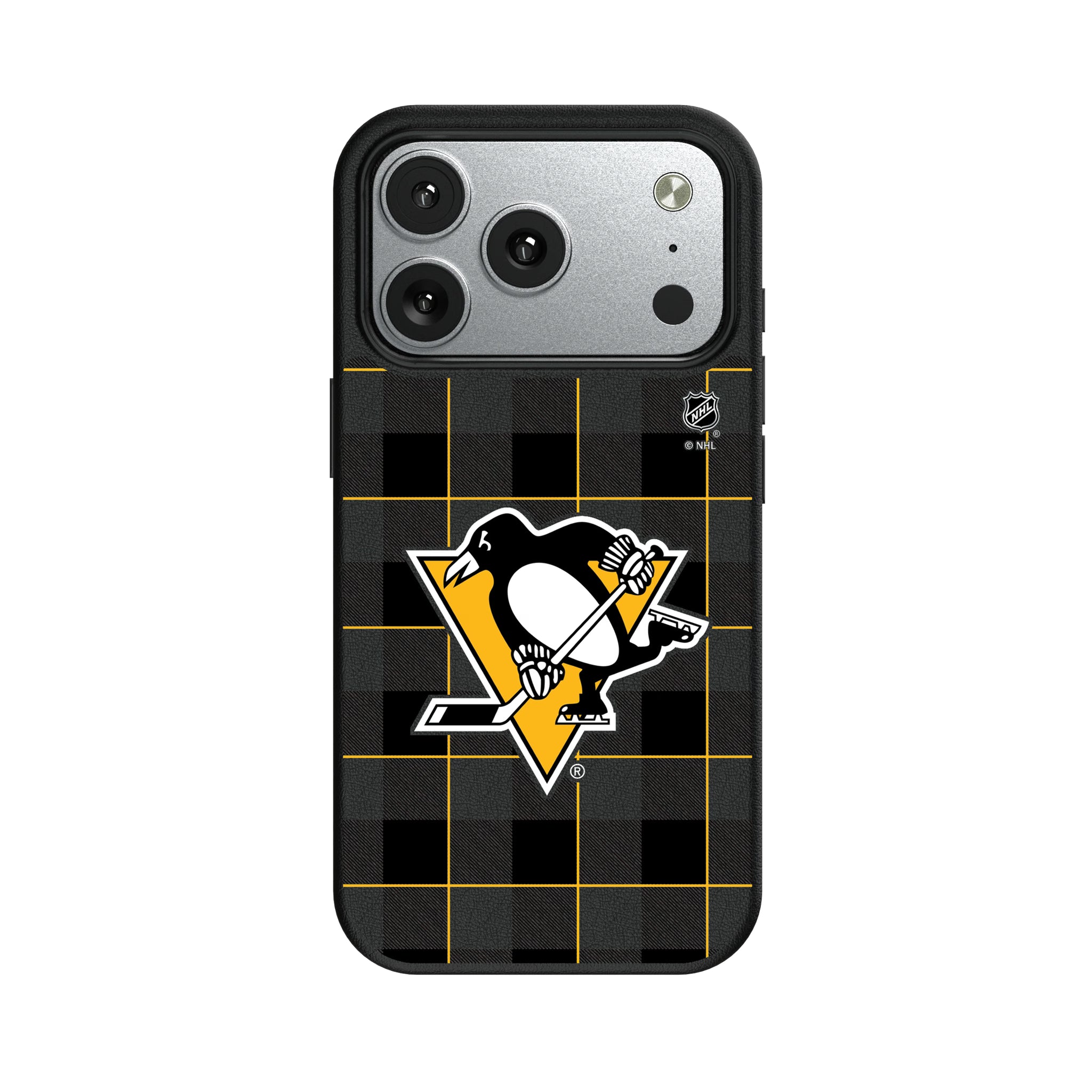 Pittsburgh Penguins Plaid iPhone MagSafe Compatible Phone Case for Apple iPhone#Device_iPhone 17 Pro