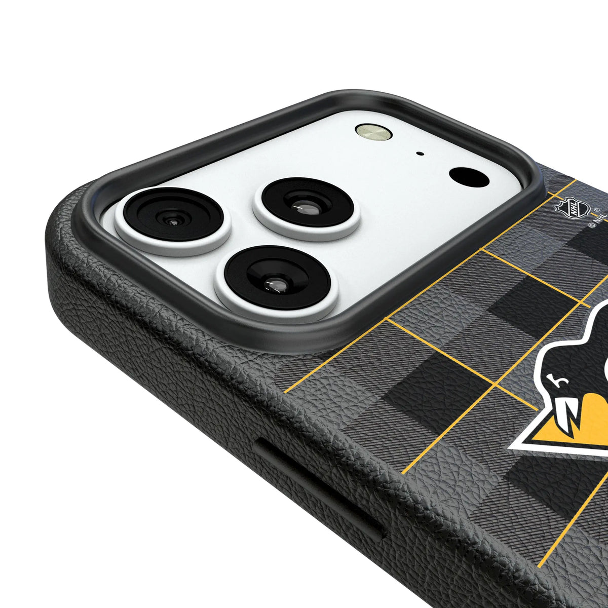 Pittsburgh Penguins Plaid iPhone MagSafe Compatible Phone Case for Apple iPhone - Detail#Device_iPhone 18 Pro Max