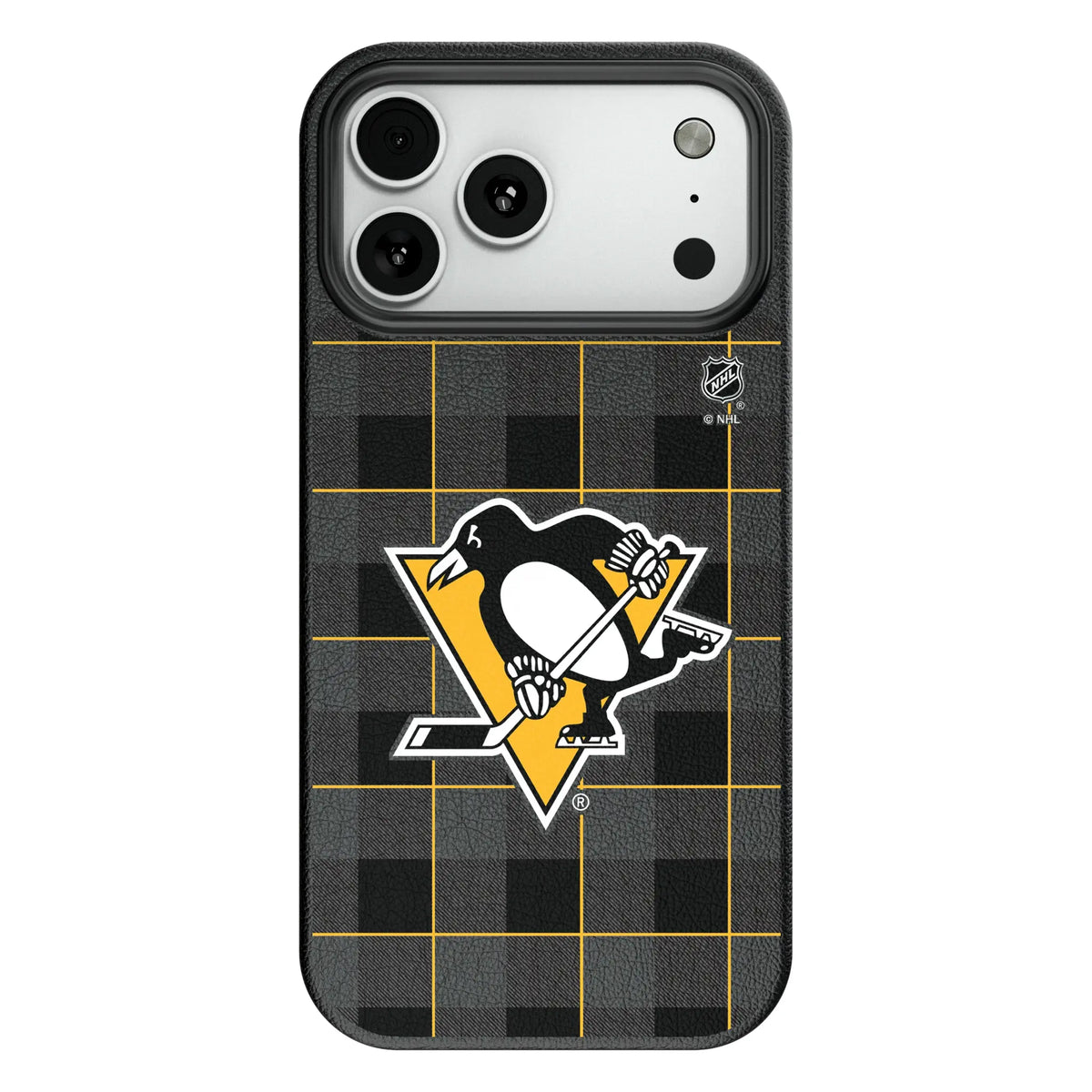 Pittsburgh Penguins Plaid MagSafe Compatible Phone Case for Apple iPhone