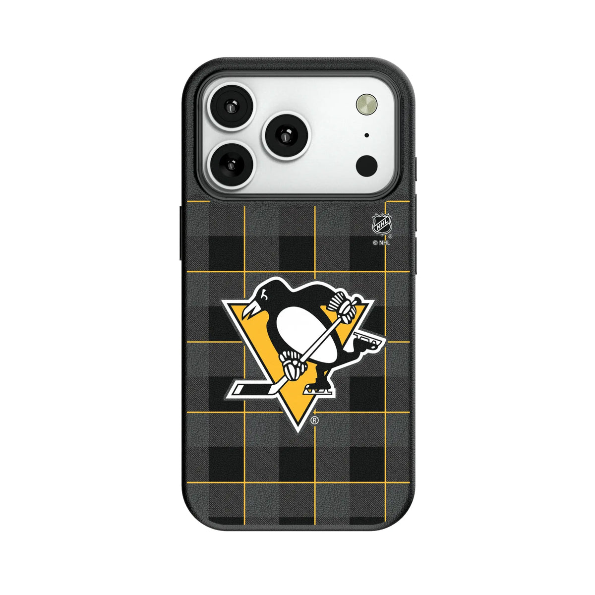 Pittsburgh Penguins Plaid MagSafe Compatible Phone Case for Apple iPhone