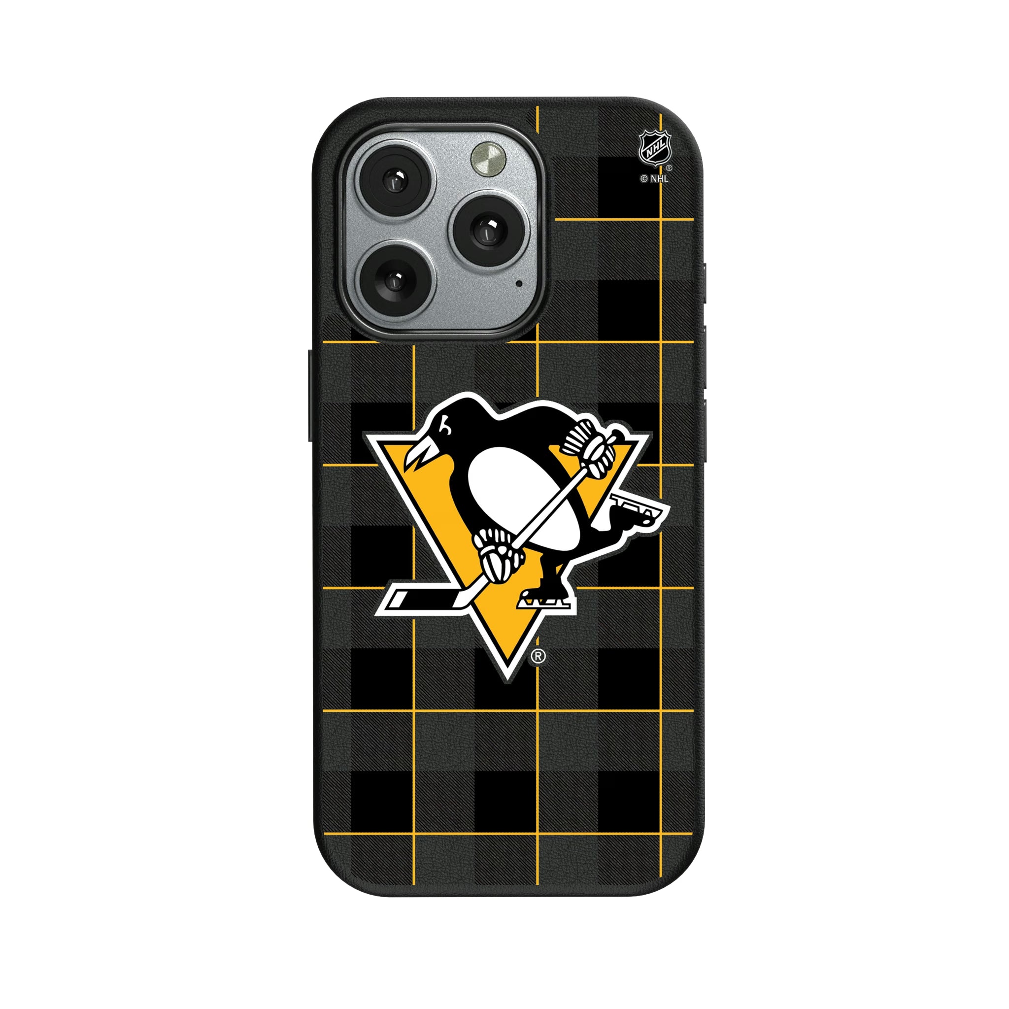 Pittsburgh Penguins Plaid iPhone MagSafe Compatible Phone Case for Apple iPhone