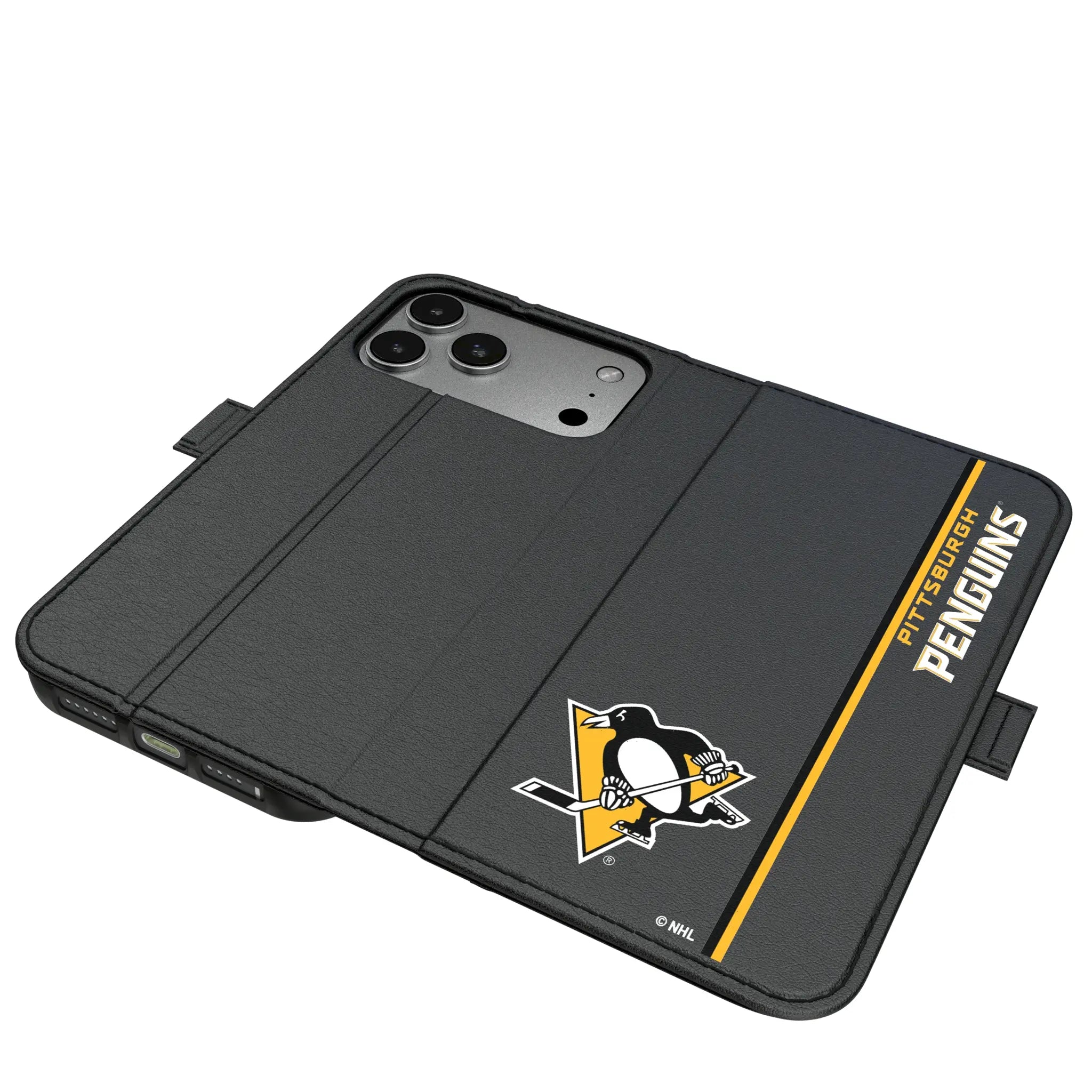 Pittsburgh Penguins Sidebar iPhone Folio Phone Case for Apple iPhone#Device_iPhone 17 Pro Max