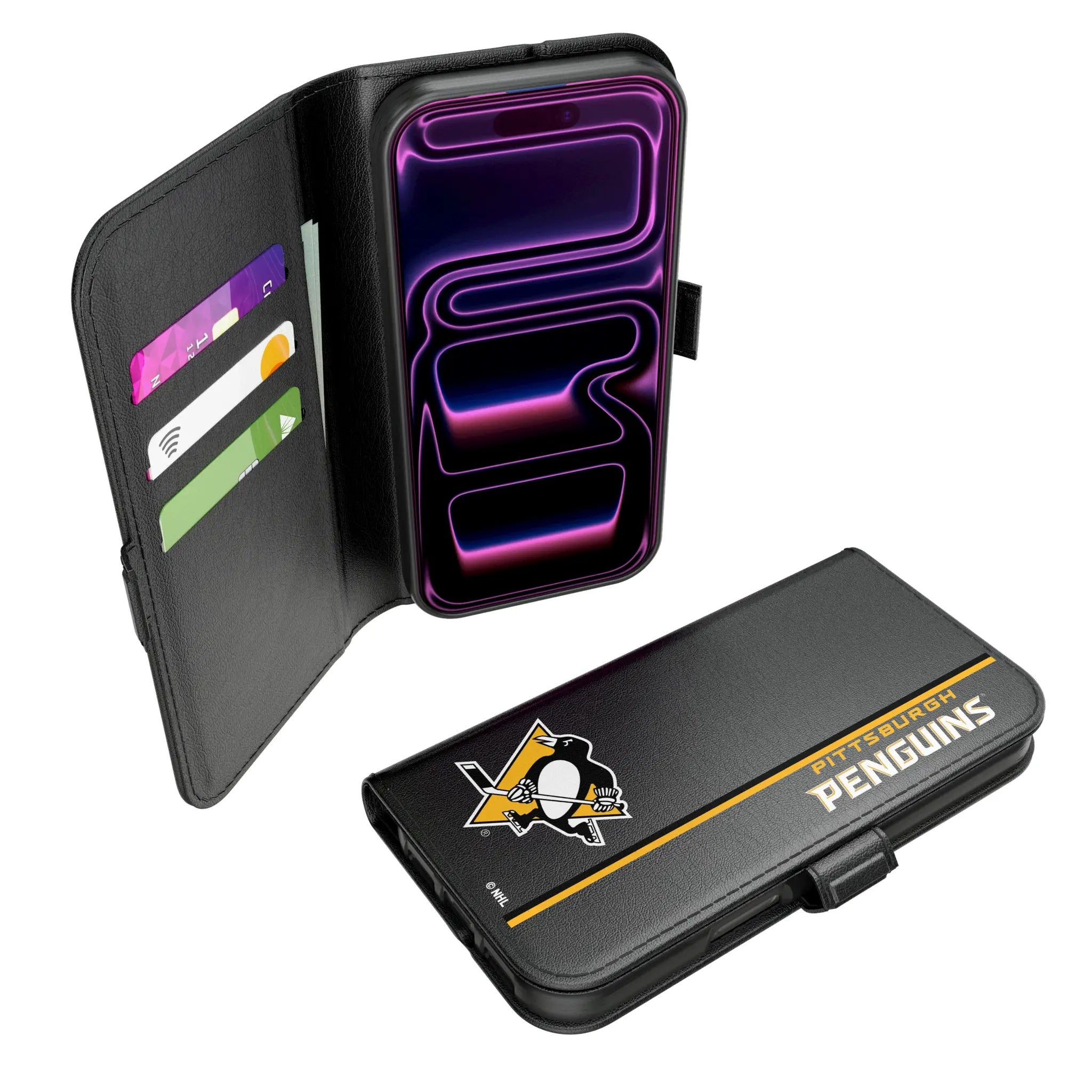 Pittsburgh Penguins Sidebar iPhone Folio Phone Case for Apple iPhone#Device_iPhone 17 Pro