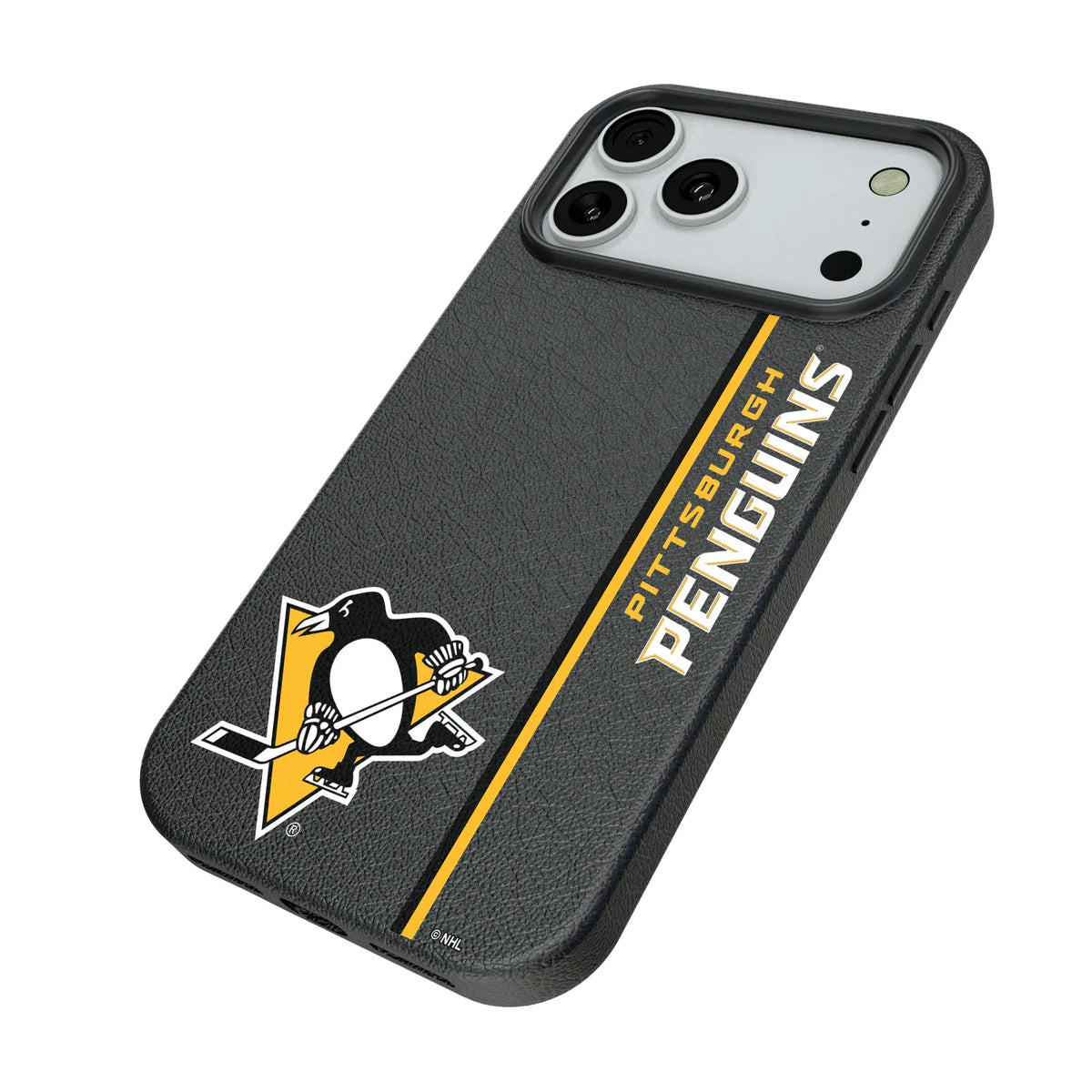 Pittsburgh Penguins Sidebar iPhone MagSafe Compatible Phone Case for Apple iPhone - Isometric View#Device_iPhone 18 Pro Max