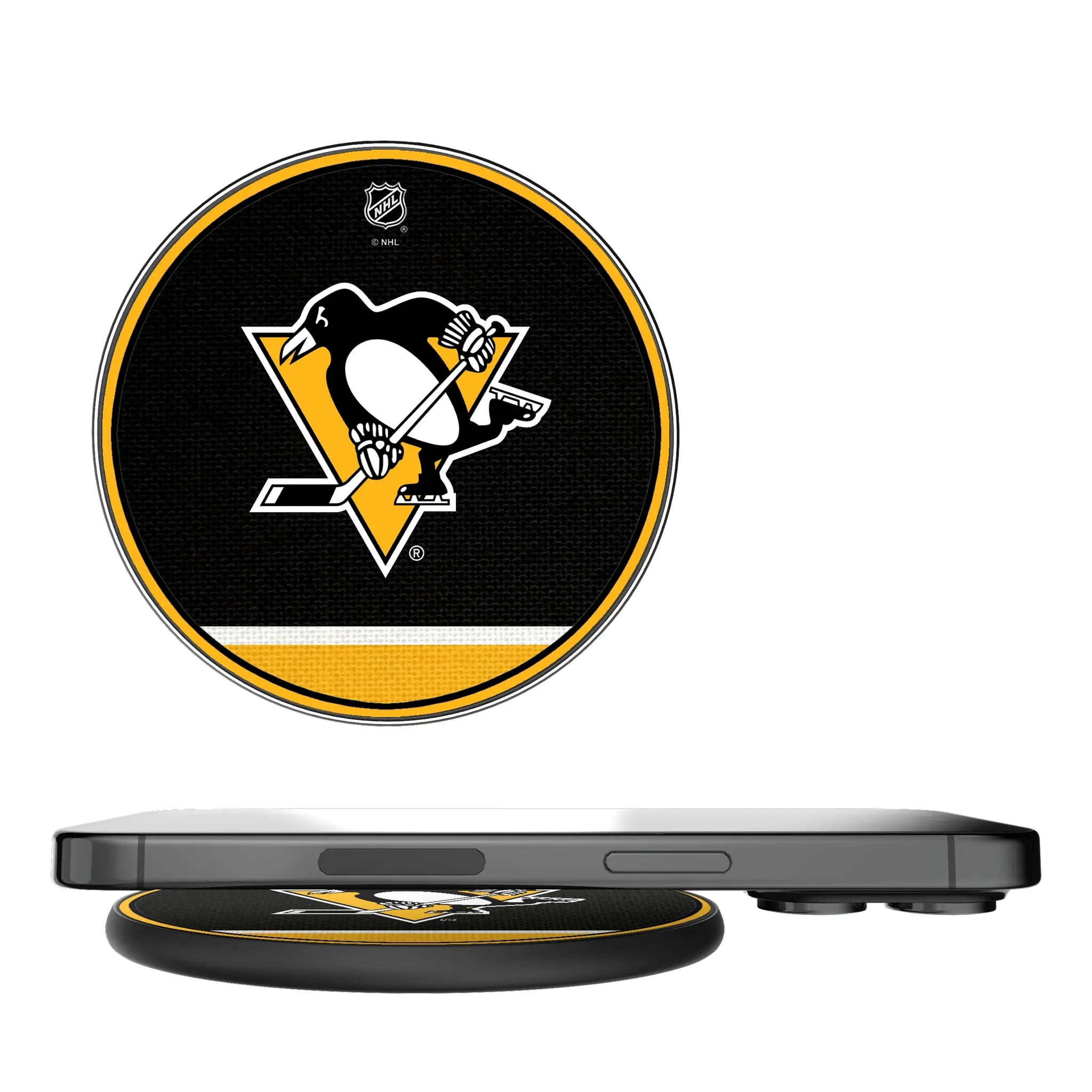Pittsburgh Penguins Stripe 15-Watt Wireless Charger