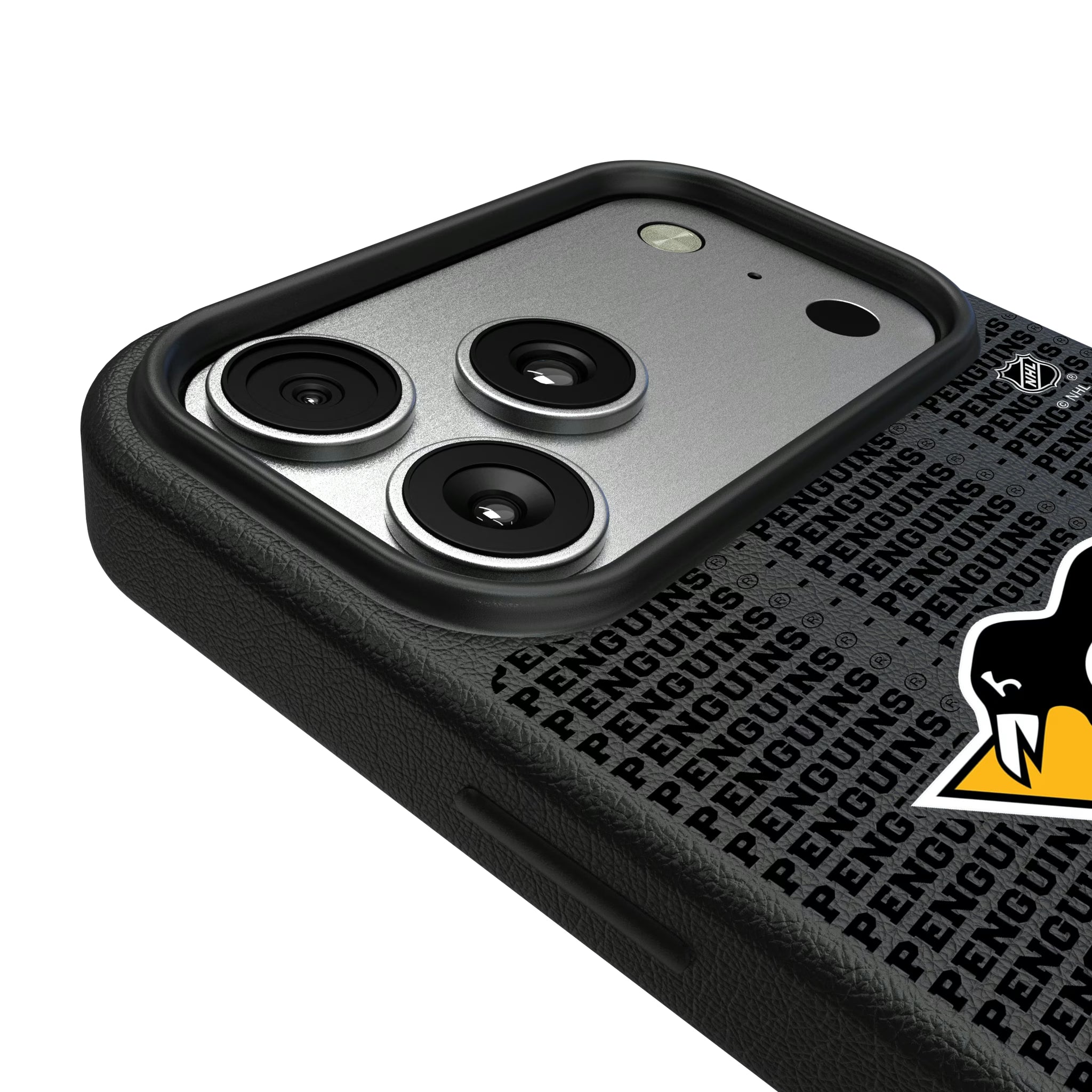 Pittsburgh Penguins Text Backdrop iPhone MagSafe Compatible Phone Case for Apple iPhone - Detail#Device_iPhone 17 Pro Max