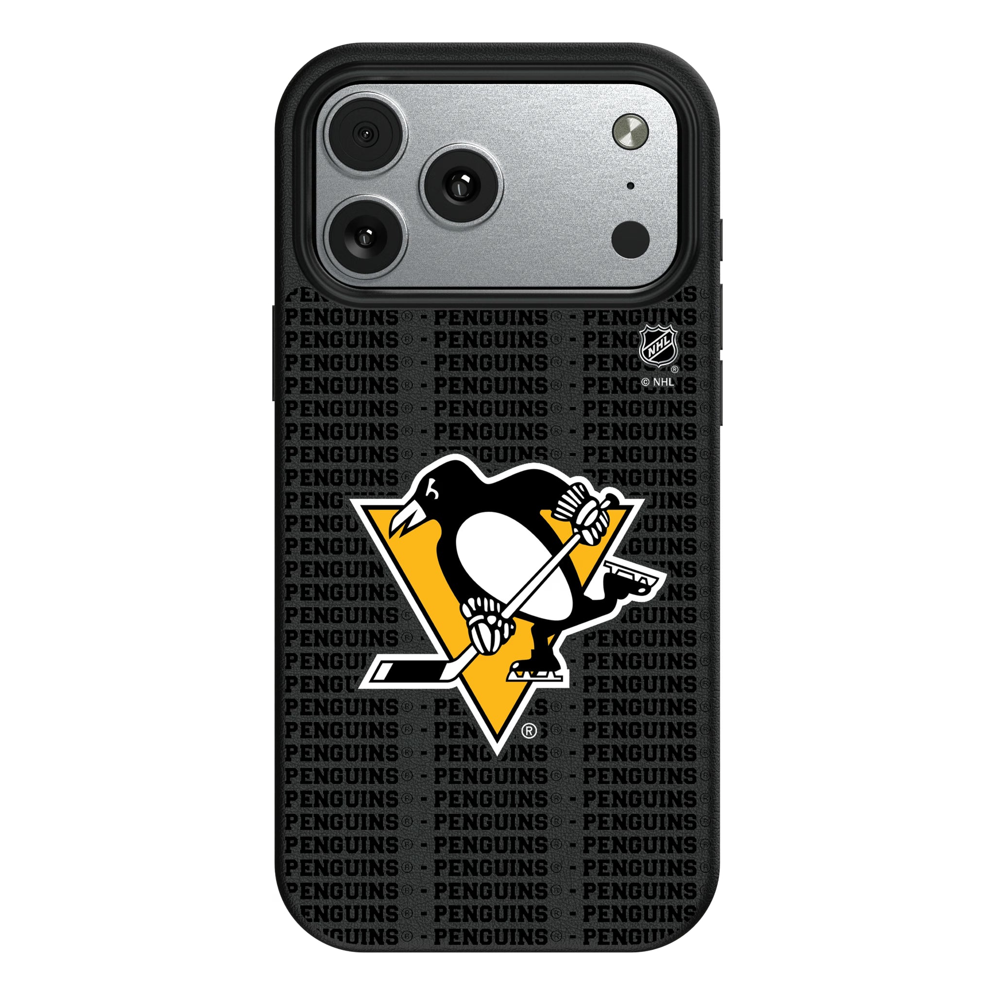 Pittsburgh Penguins Text Backdrop iPhone MagSafe Compatible Phone Case for Apple iPhone#Device_iPhone 17 Pro Max