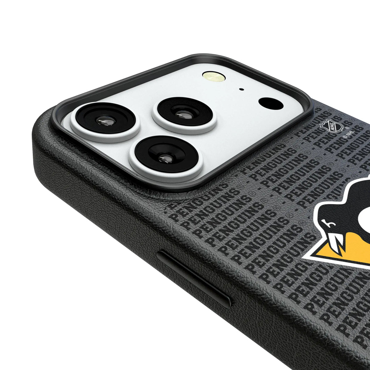 Pittsburgh Penguins Text Backdrop iPhone MagSafe Compatible Phone Case for Apple iPhone - Detail#Device_iPhone 18 Pro