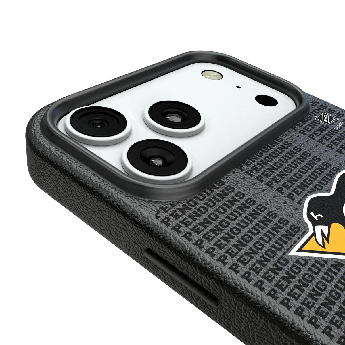 Pittsburgh Penguins Text Backdrop iPhone MagSafe Compatible Phone Case for Apple iPhone - Detail#Device_iPhone 18 Pro Max