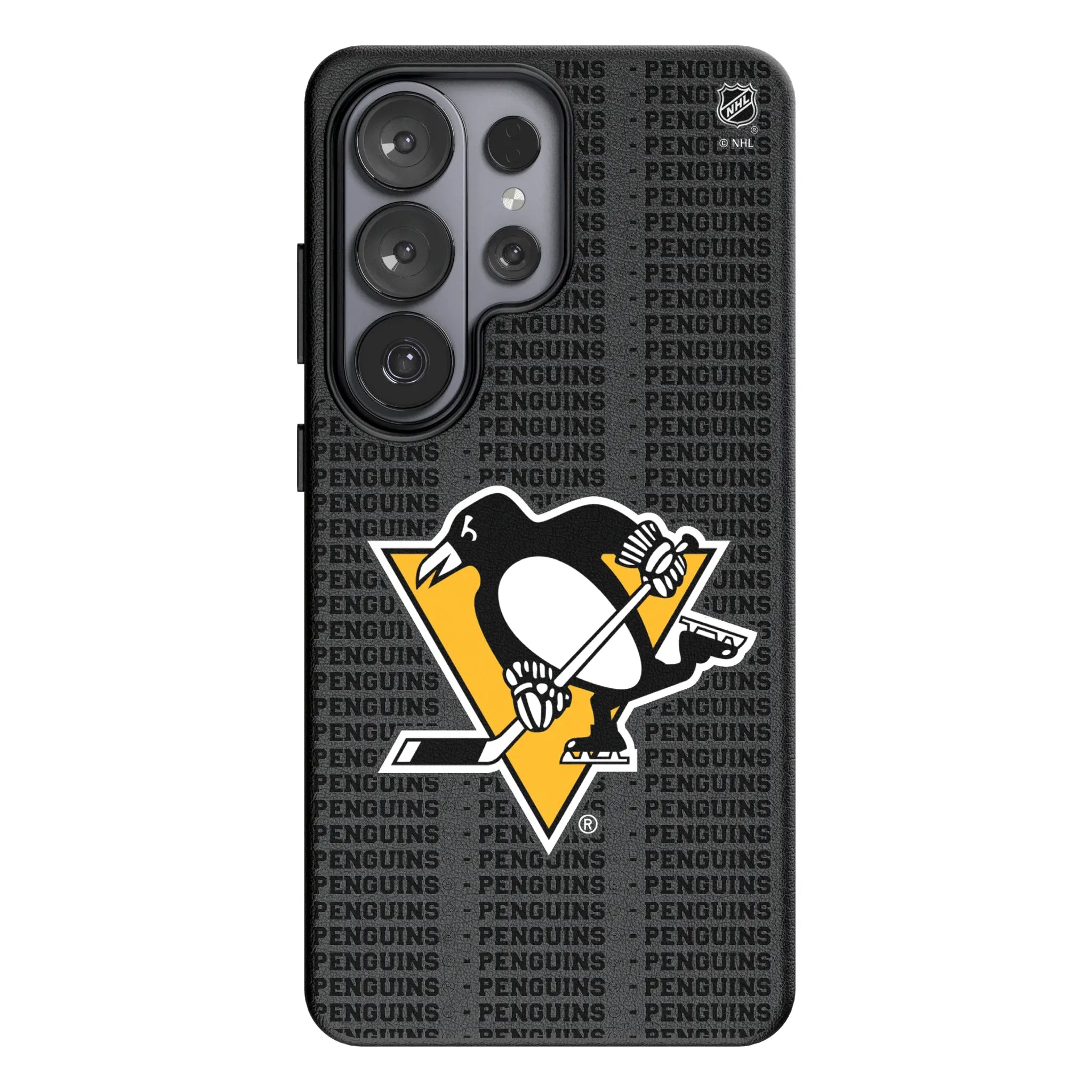 Pittsburgh Penguins Text Backdrop Galaxy MagSafe Compatible Phone Case for Samsung Galaxy#Device_Galaxy S26 Ultra