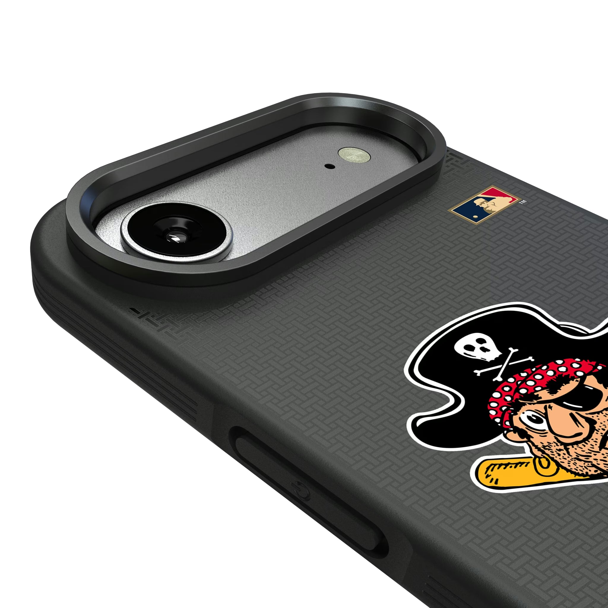Pittsburgh Pirates 1958-1966 - Cooperstown Collection Linen iPhone Bump Phone Case for Apple iPhone - Detail#Device_iPhone Air