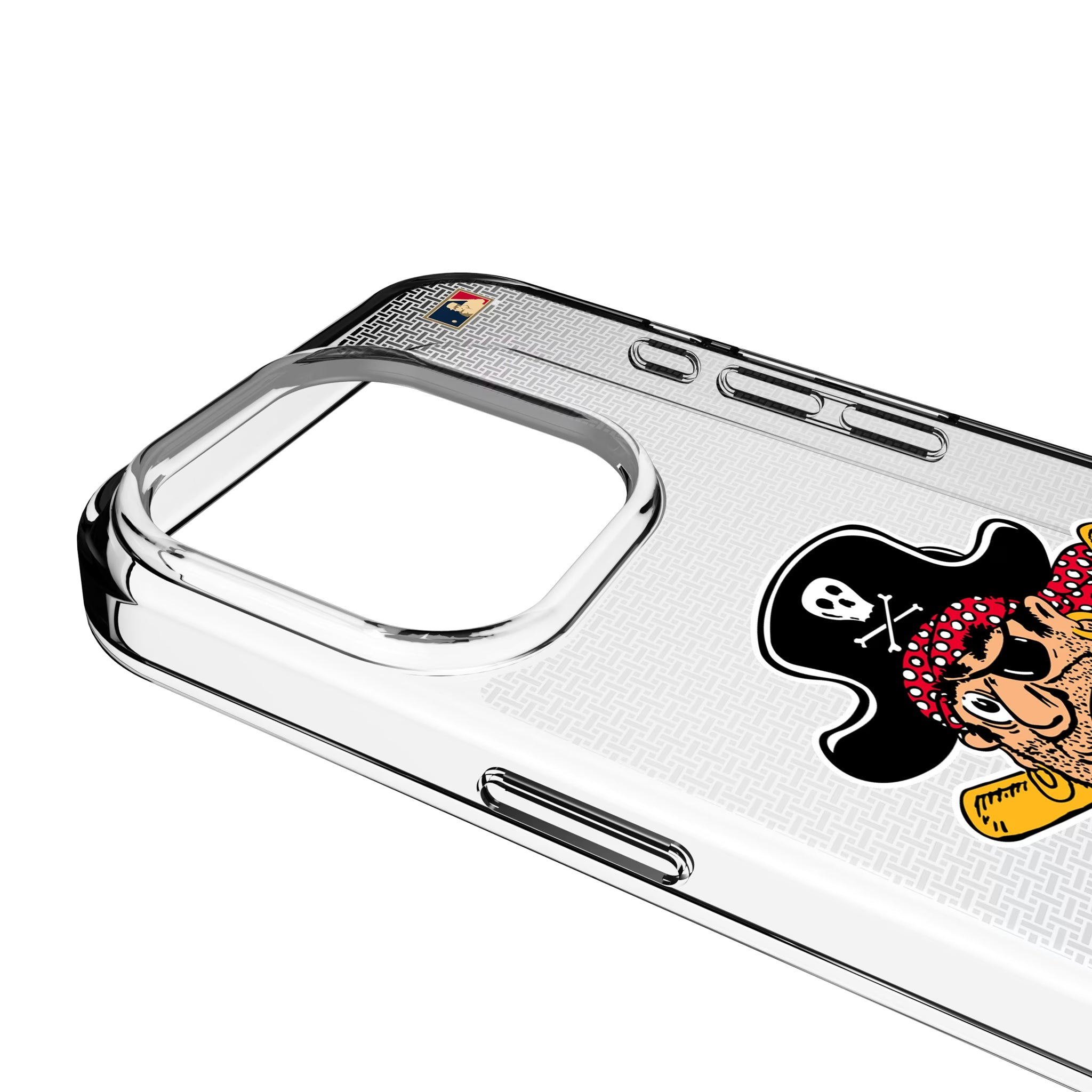 Pittsburgh Pirates 1958-1966 - Cooperstown Collection Linen iPhone Clear Phone Case for Apple iPhone - Detail